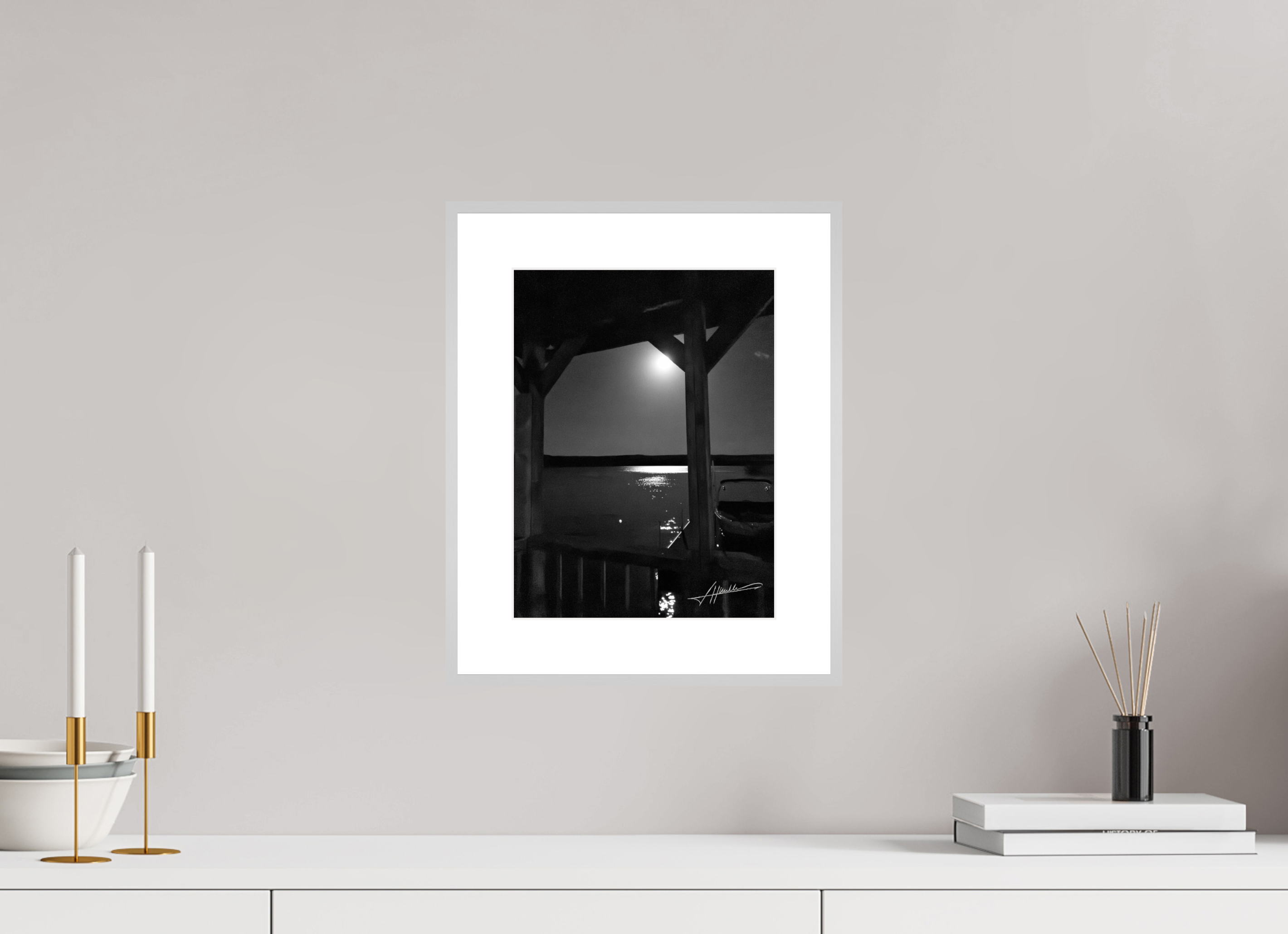 9 x 12″, Changeable Magnetic Frame A Night on the Water