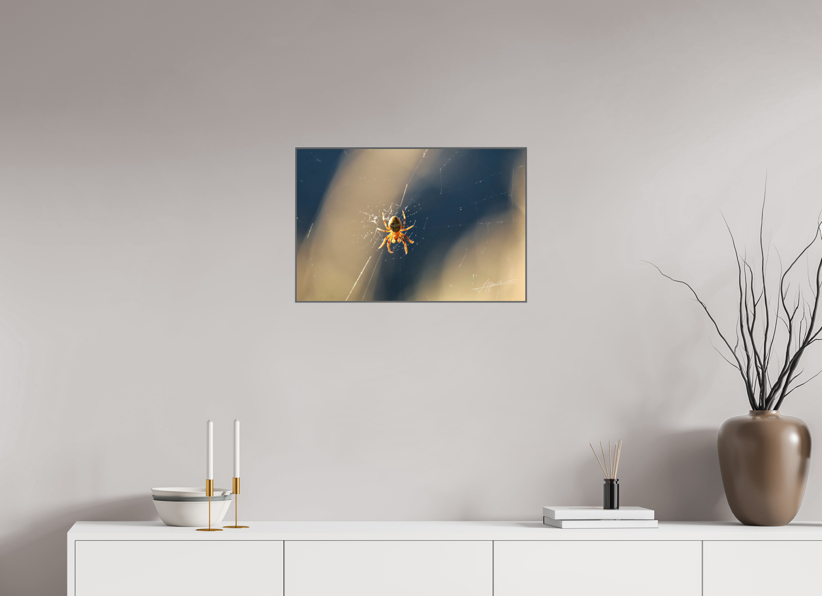 24 x 16″, Aluminum ArtBox Tattered Web