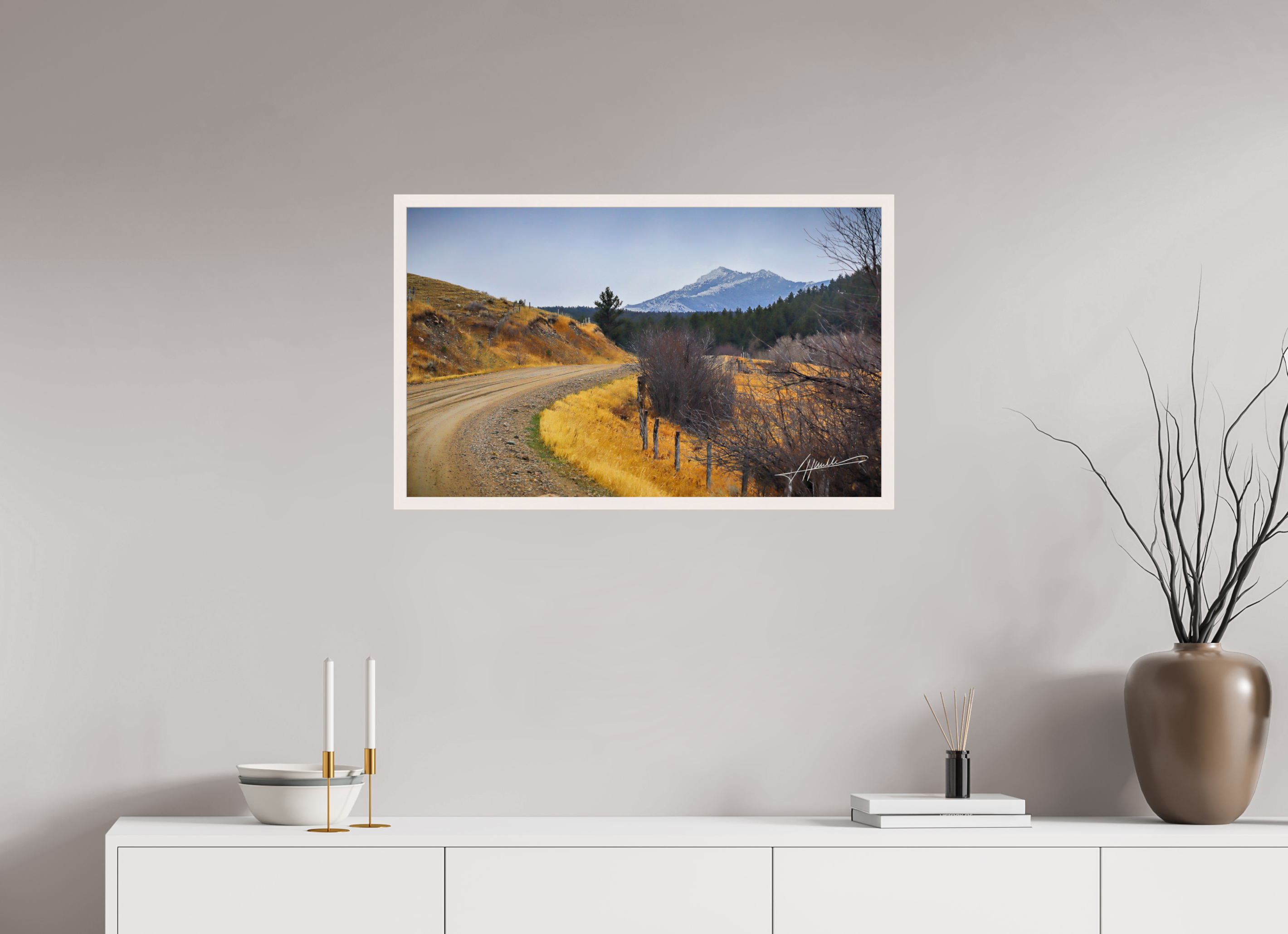 32.4 x 20″, Gallery Frame The Road to Adventure