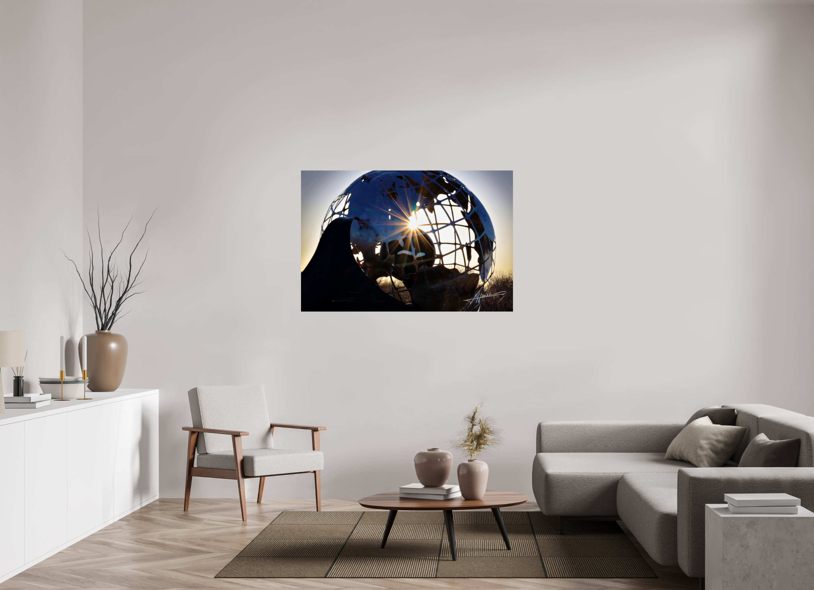 54 x 36″, Photo Print On Fujiflex High Gloss Oilfield Sculpture