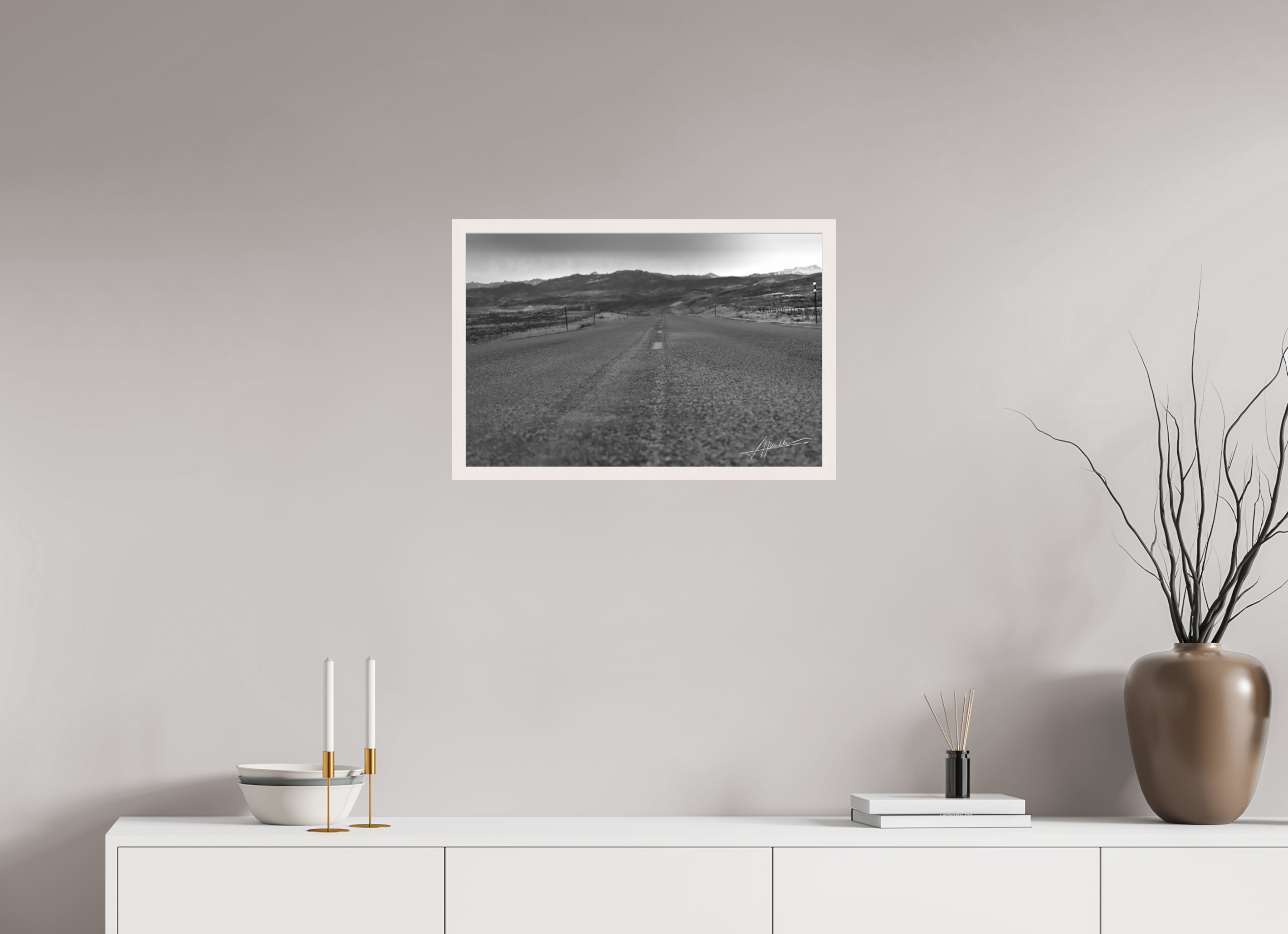 24 x 16″, Shadow Box Frame Highway to the Storm