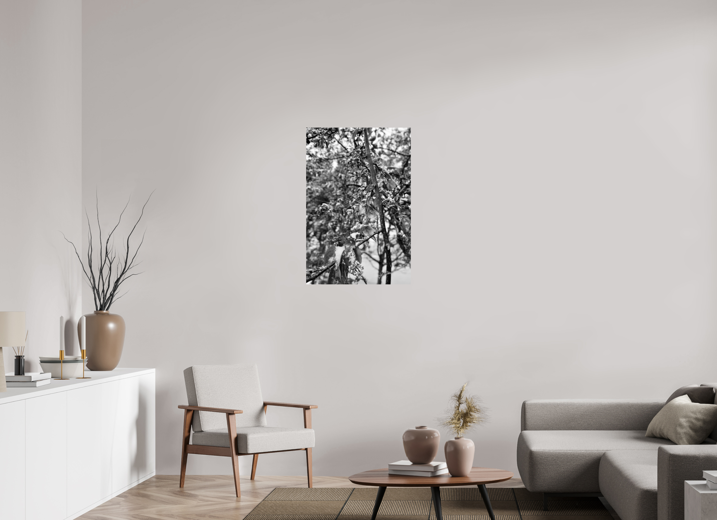 24 x 36″, Photo Print On Ilford Baryta Paper Late Spring Snow
