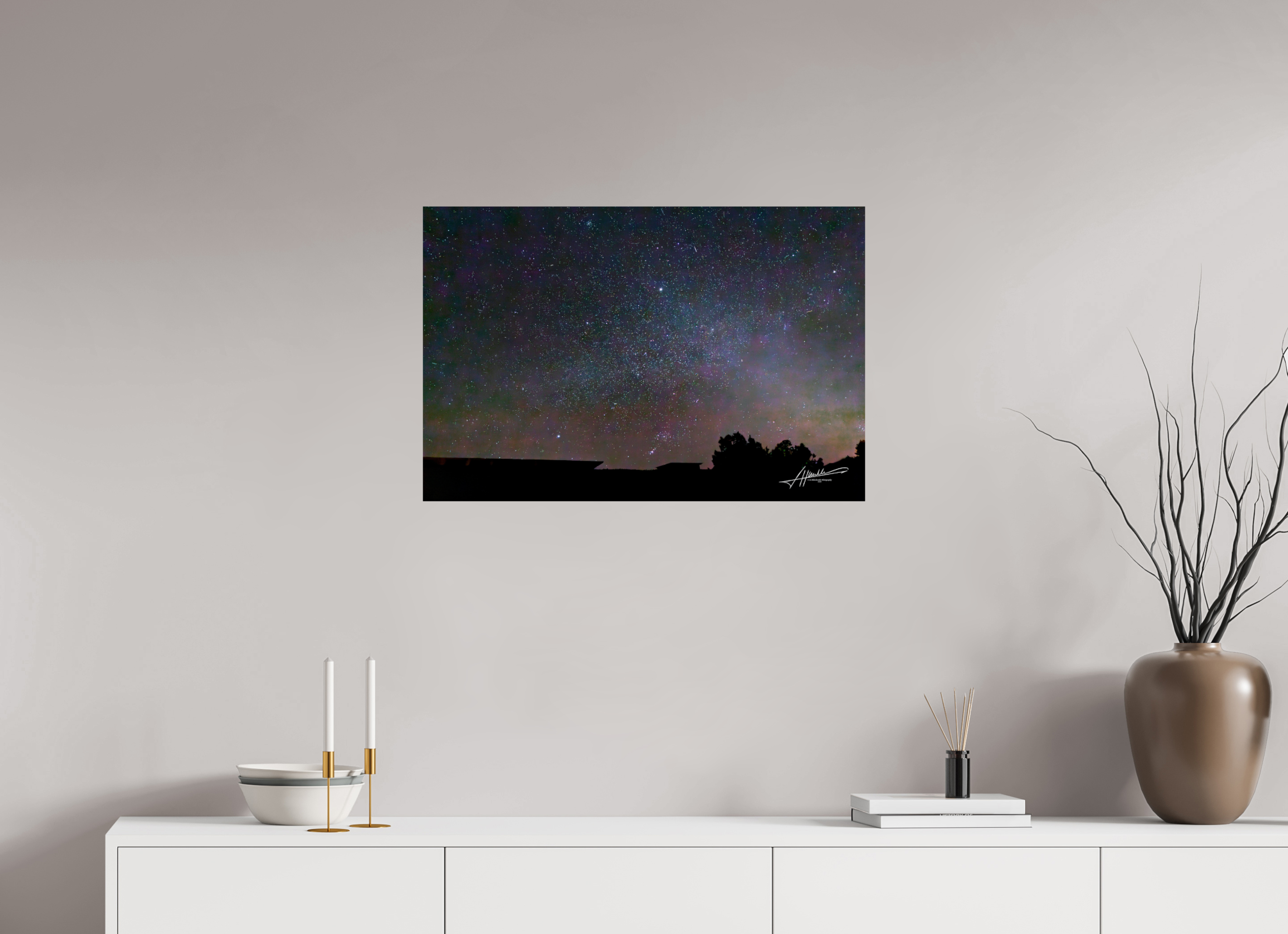 30 x 20″, Metallic Photo Print On Fuji Crystal Pearl Watching the Stars