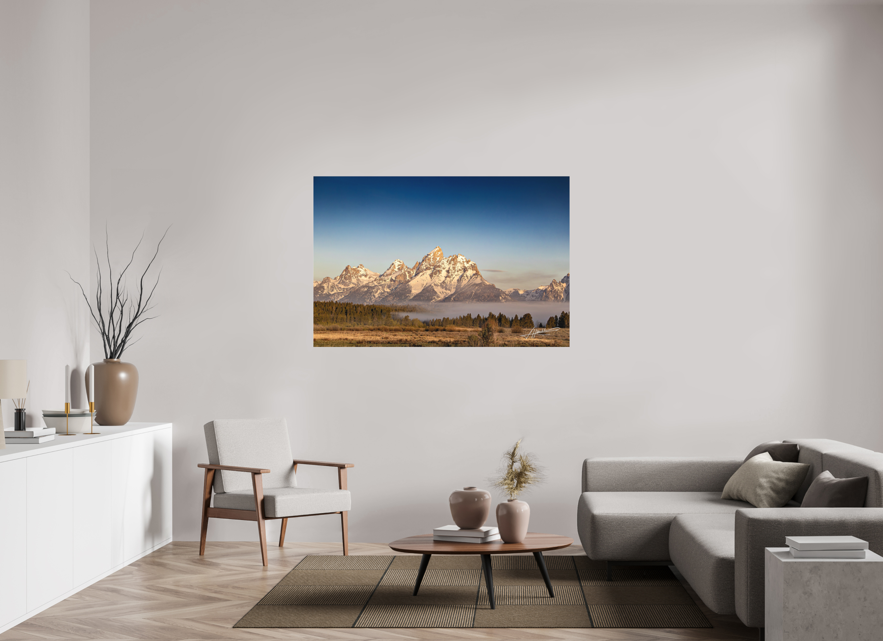 60 x 40″, Fine Pigment Under Acrylic Above the Fog