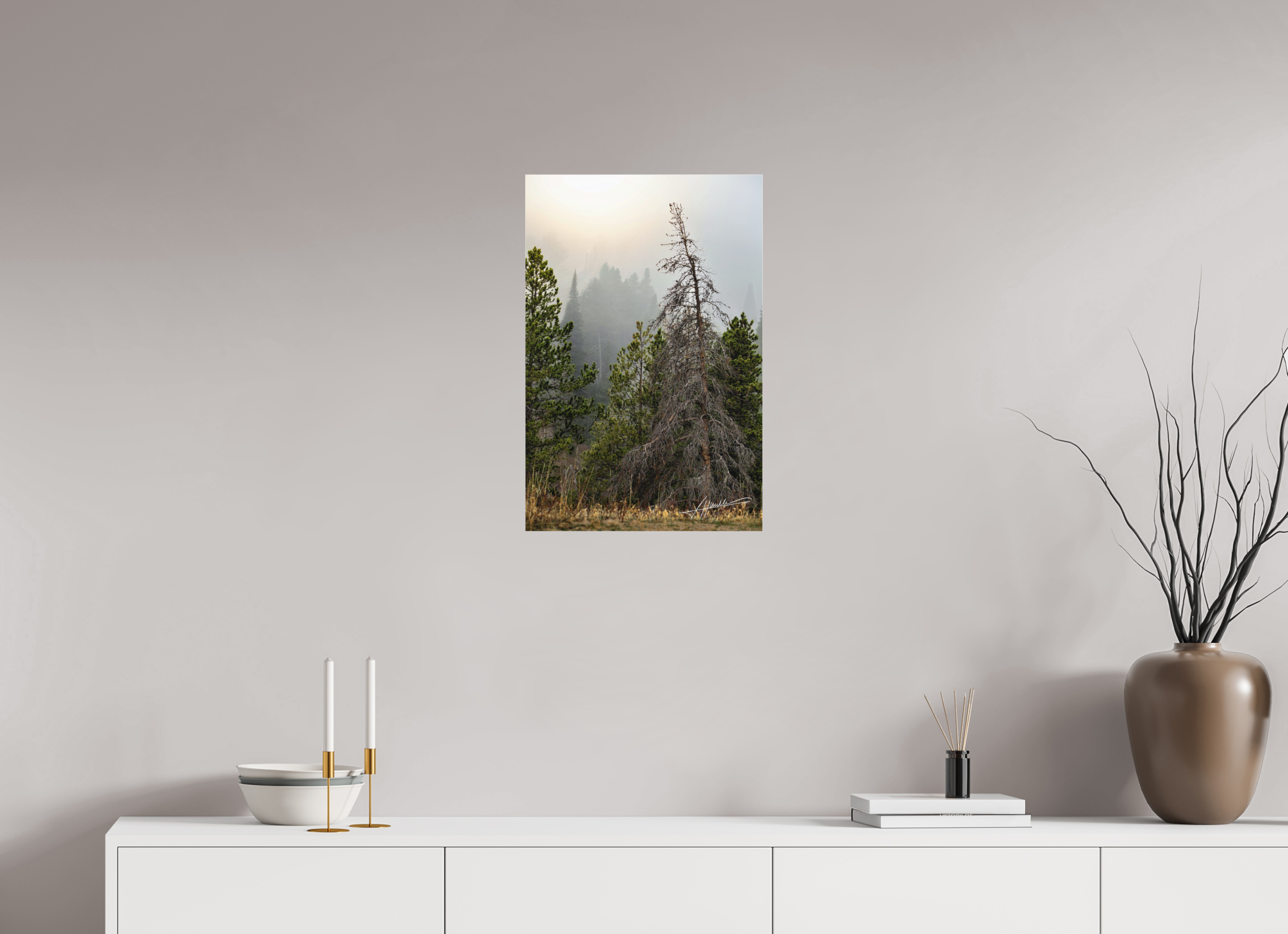 16 x 24″, Fine Pigment Under Acrylic The Lifting Fog