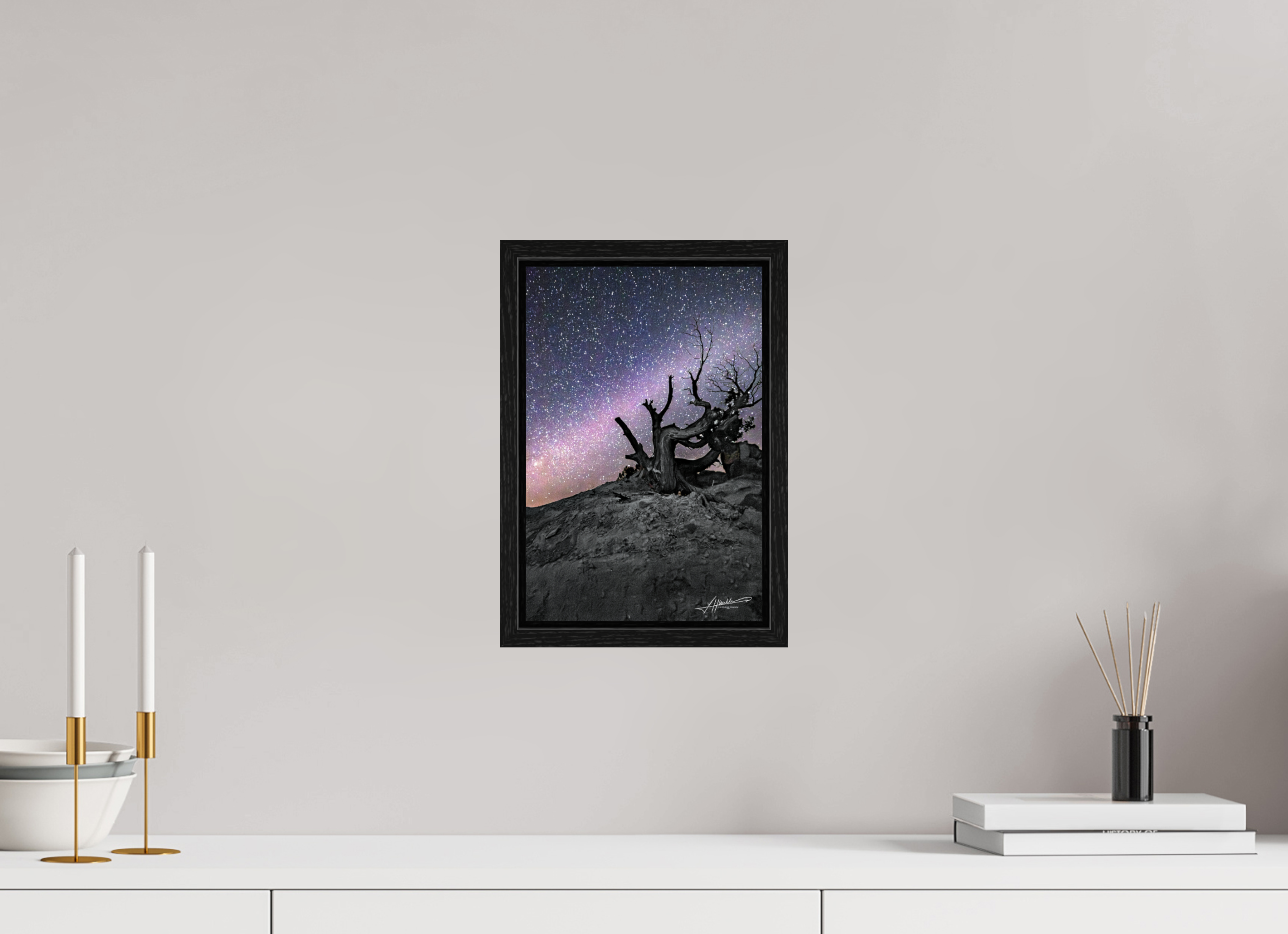 8 x 12″, Floater Frame Reaching the Milky Way