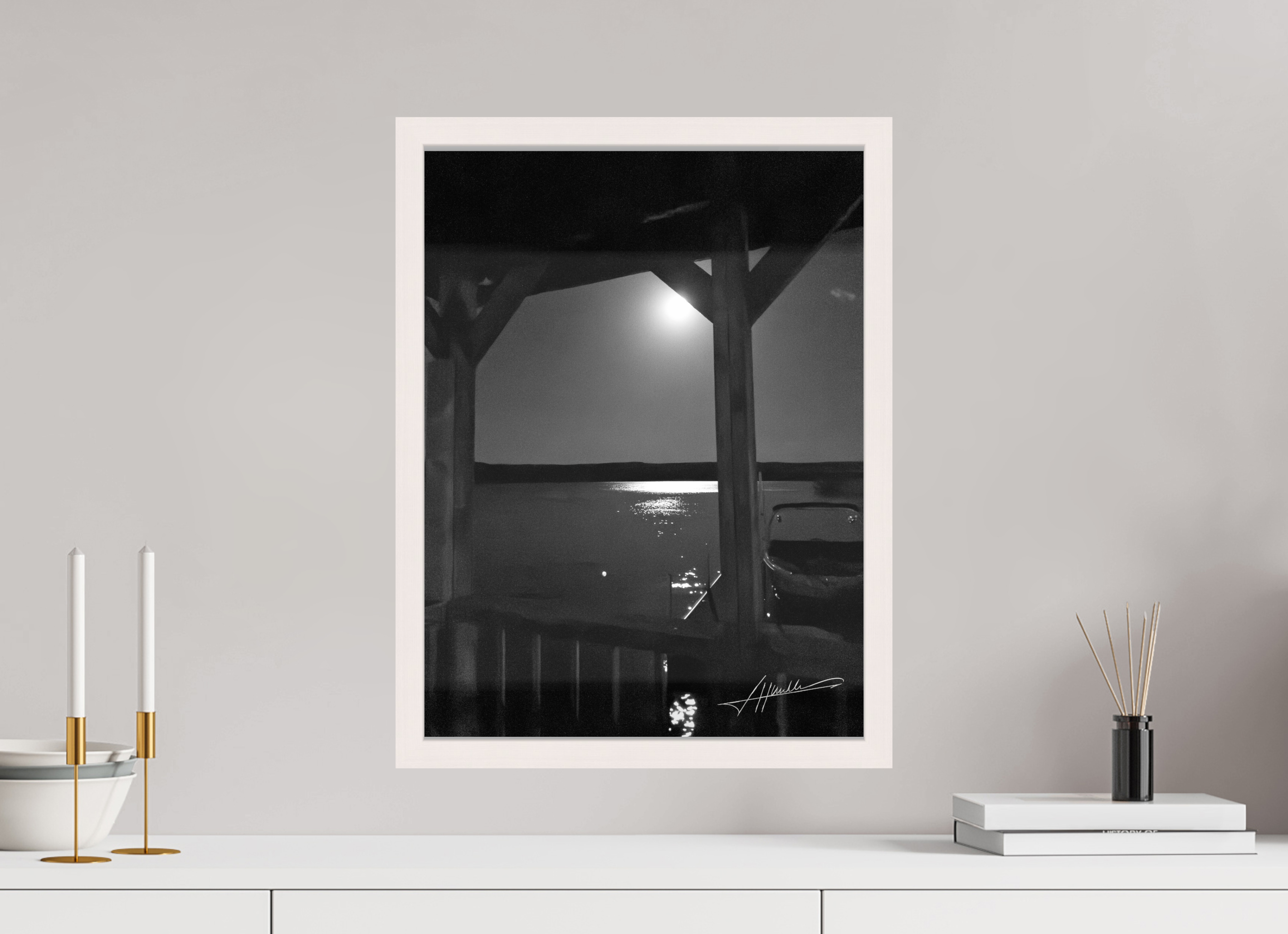 15 x 20″, Shadow Box Frame A Night on the Water