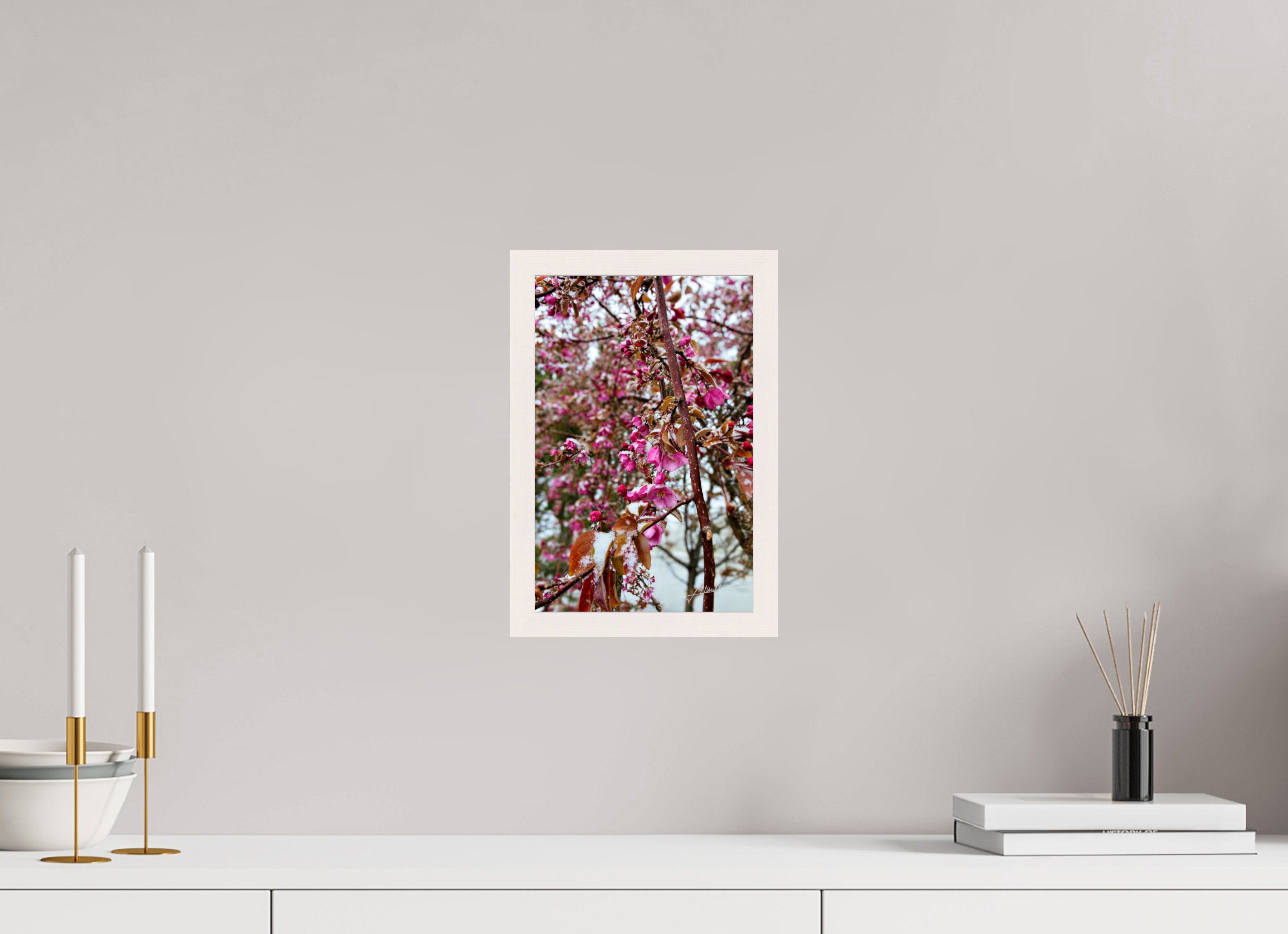 8 x 12″, Gallery Frame Late Spring Snow