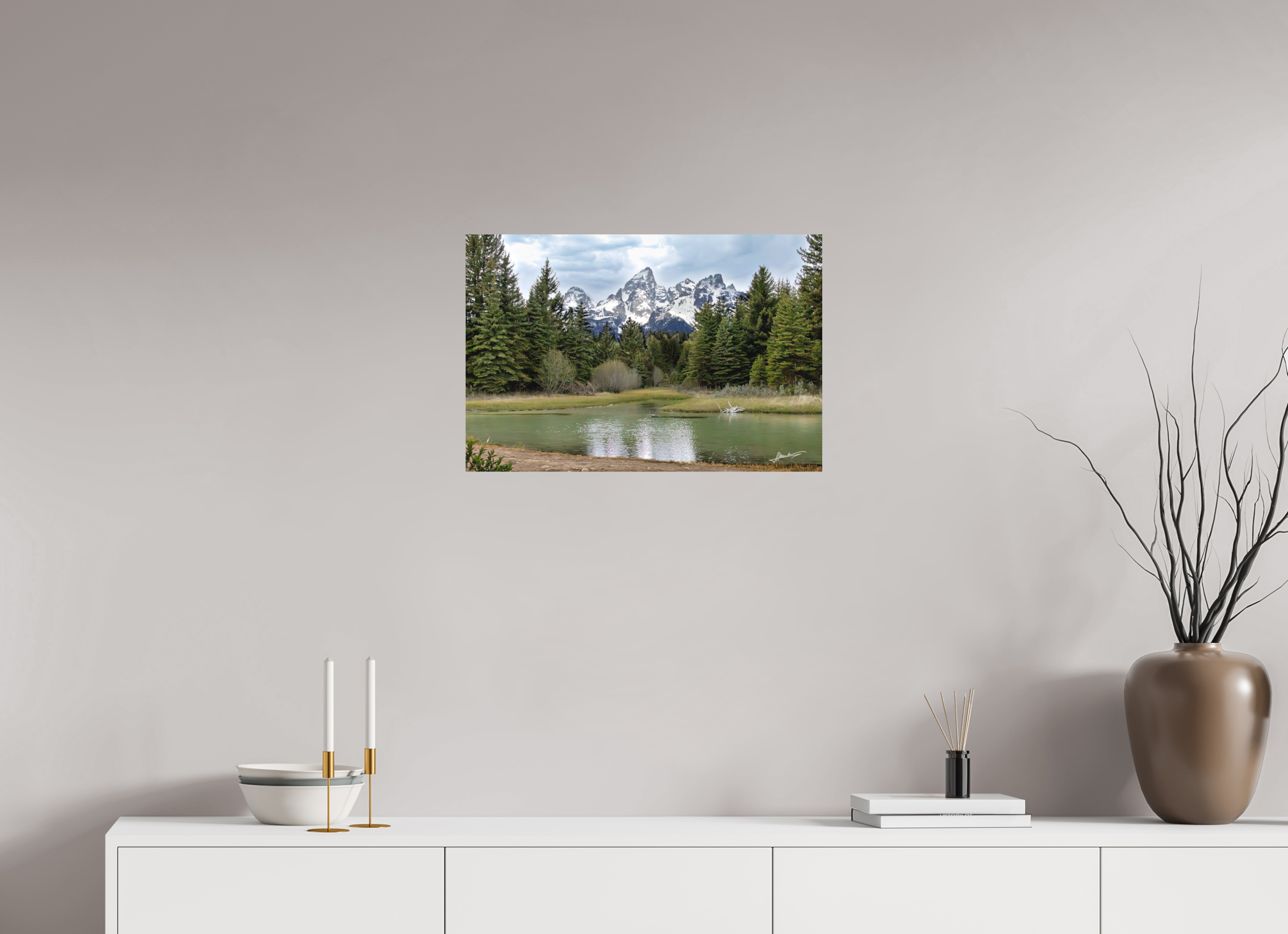 24 x 16″, Metal Dibond Mountain Reflection