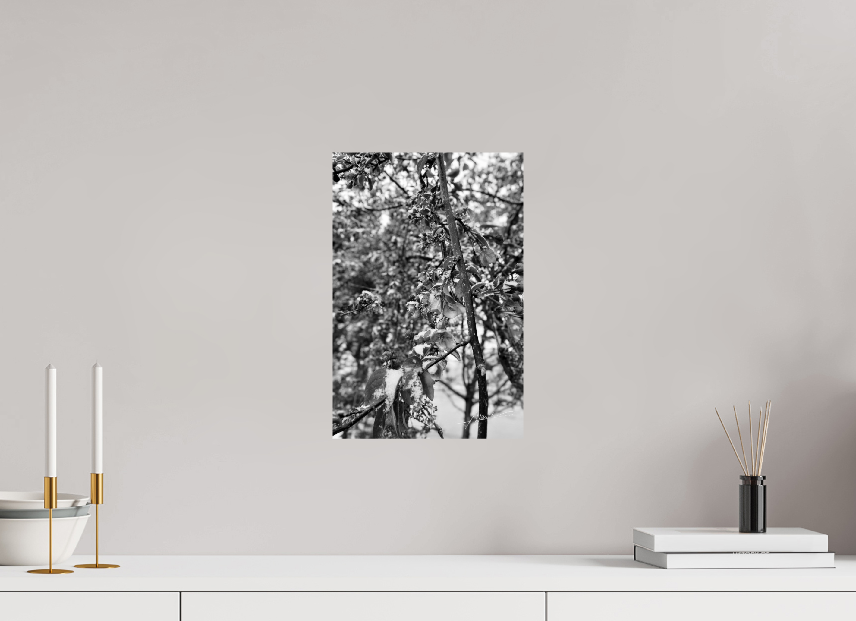 10 x 15″, Photo Print On Ilford Baryta Paper Late Spring Snow