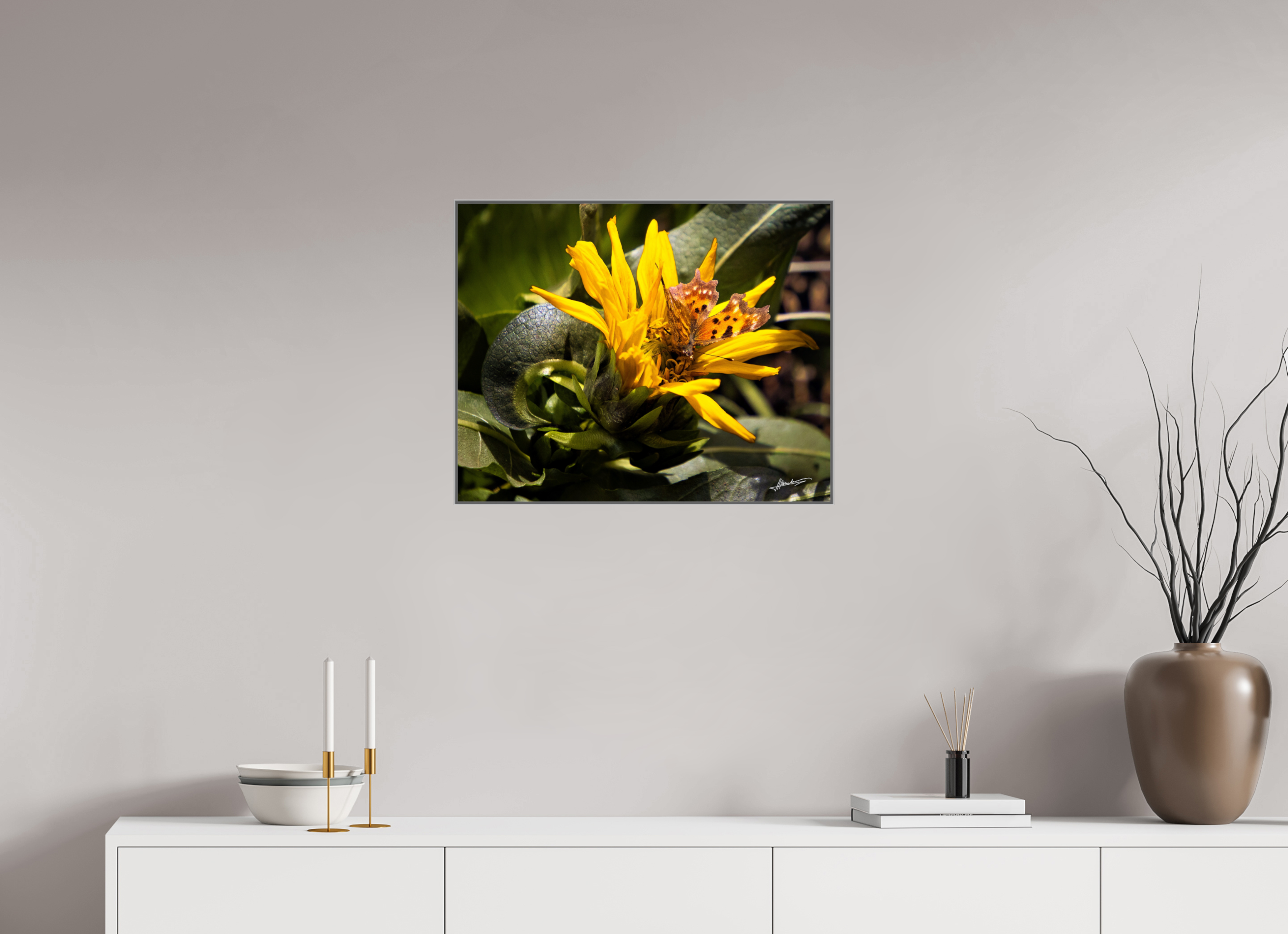 25 x 20″, Aluminum ArtBox Busy Butterfly
