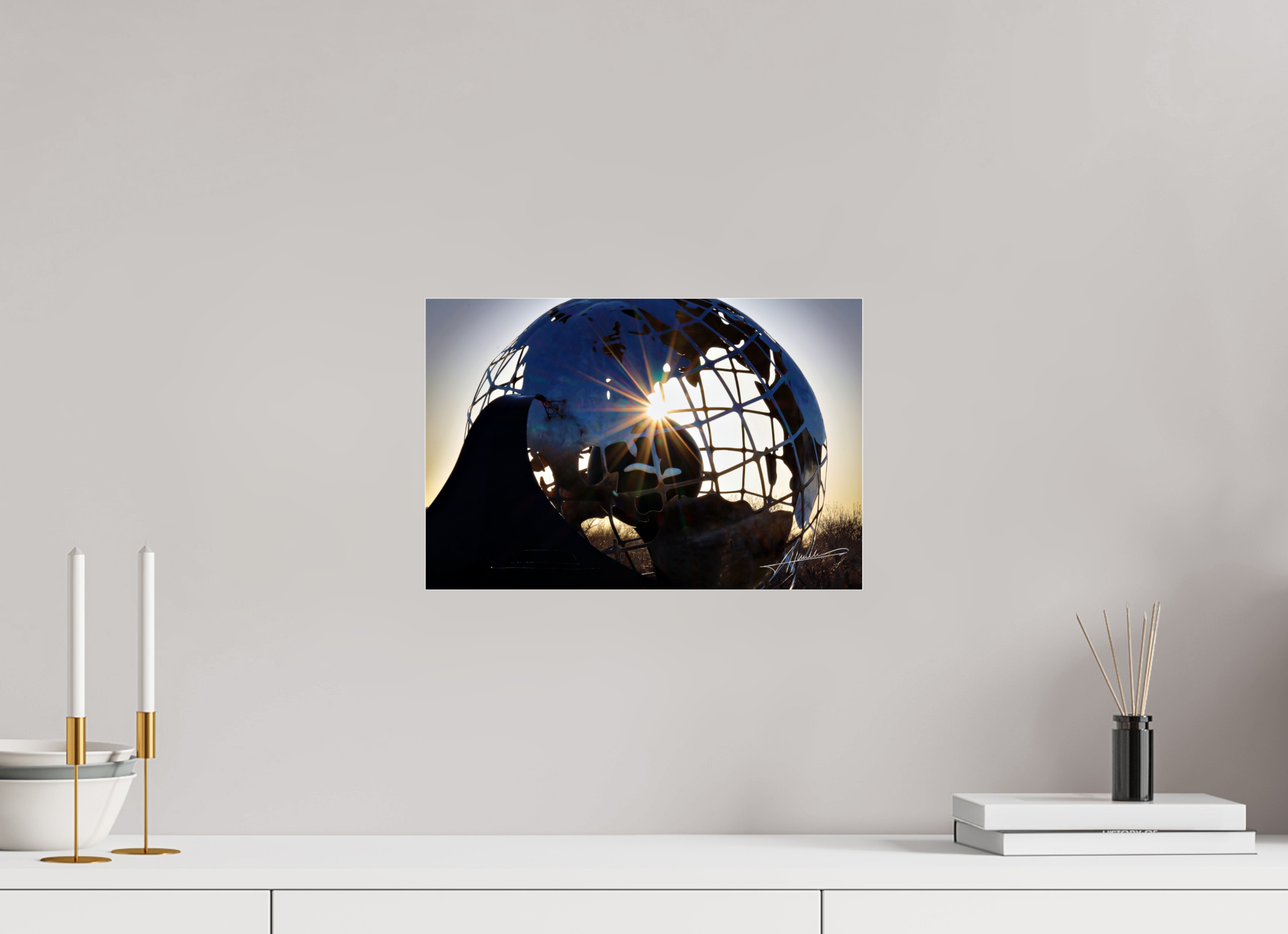 15 x 10″, Photo Print Under Acrylic Glass Oilfield Sculpture