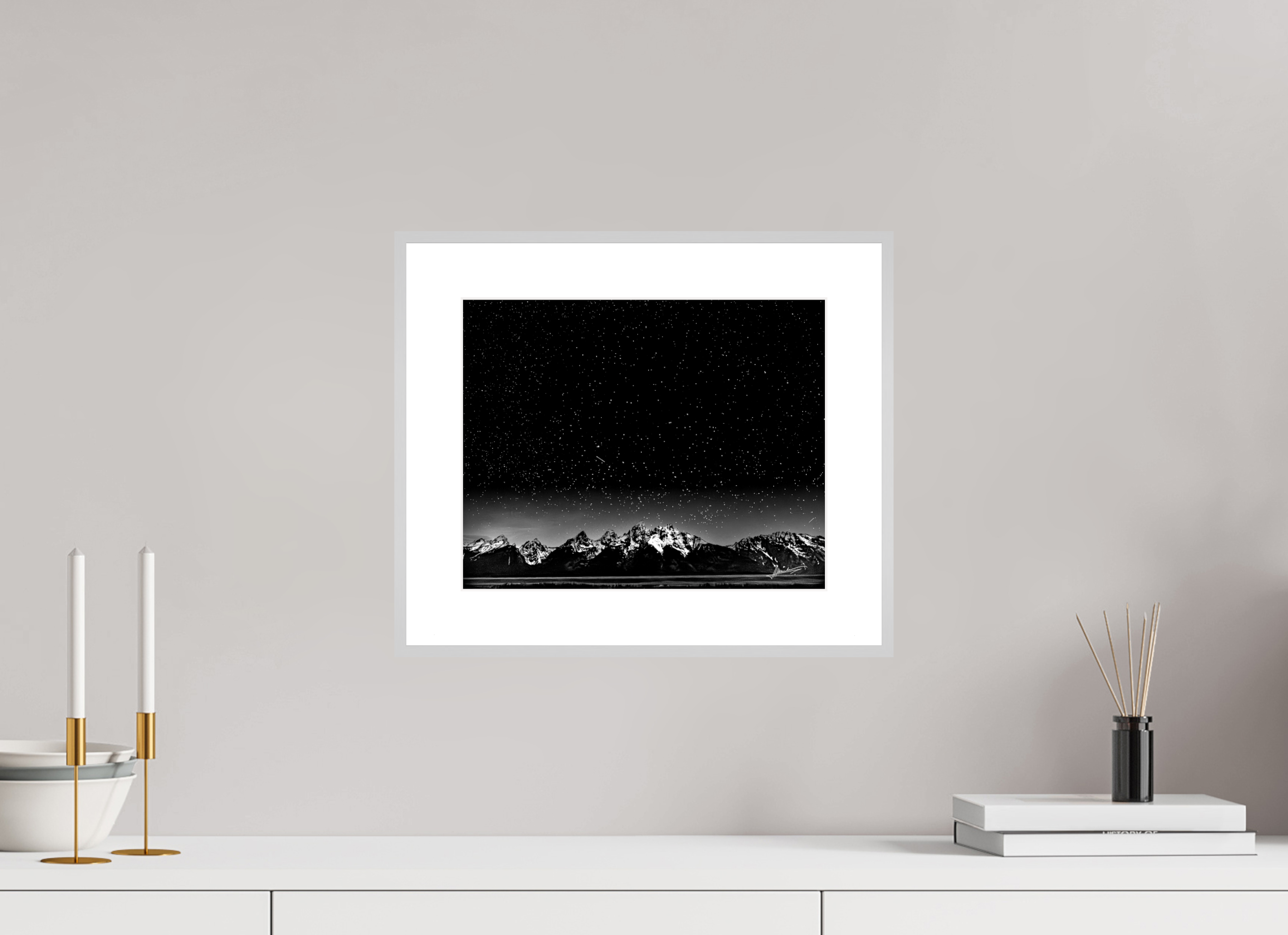 12.5 x 10″, Changeable Magnetic Frame Midnight in the Rockies