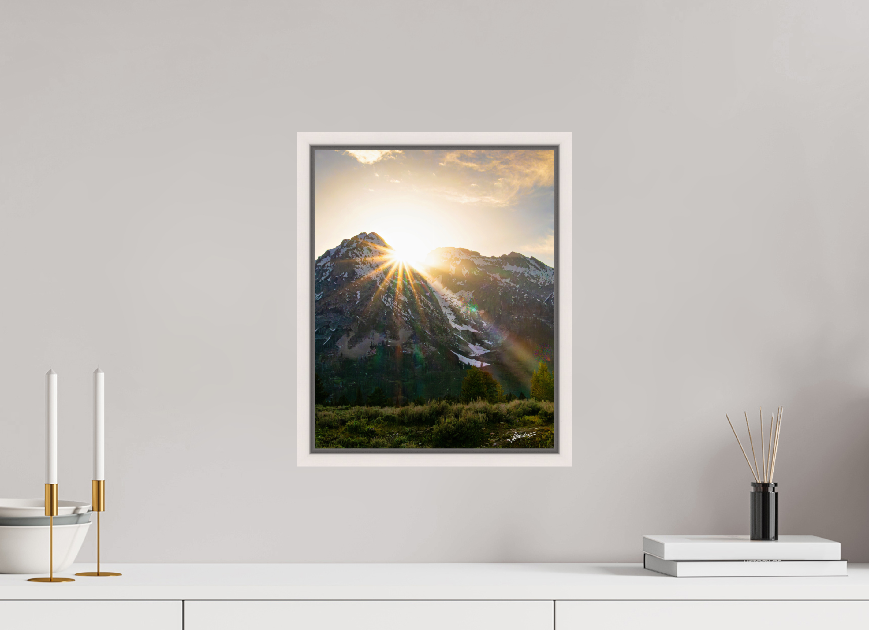12 x 15″, Floater Frame The Last Ray