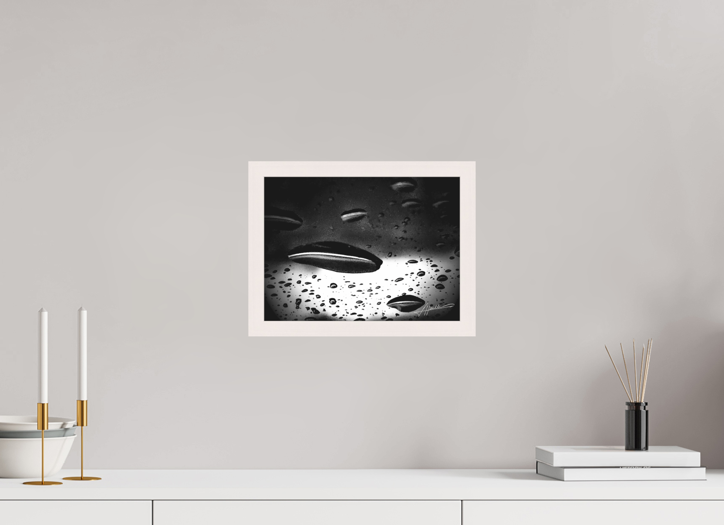 12 x 9″, Shadow Box Frame Collection of Water