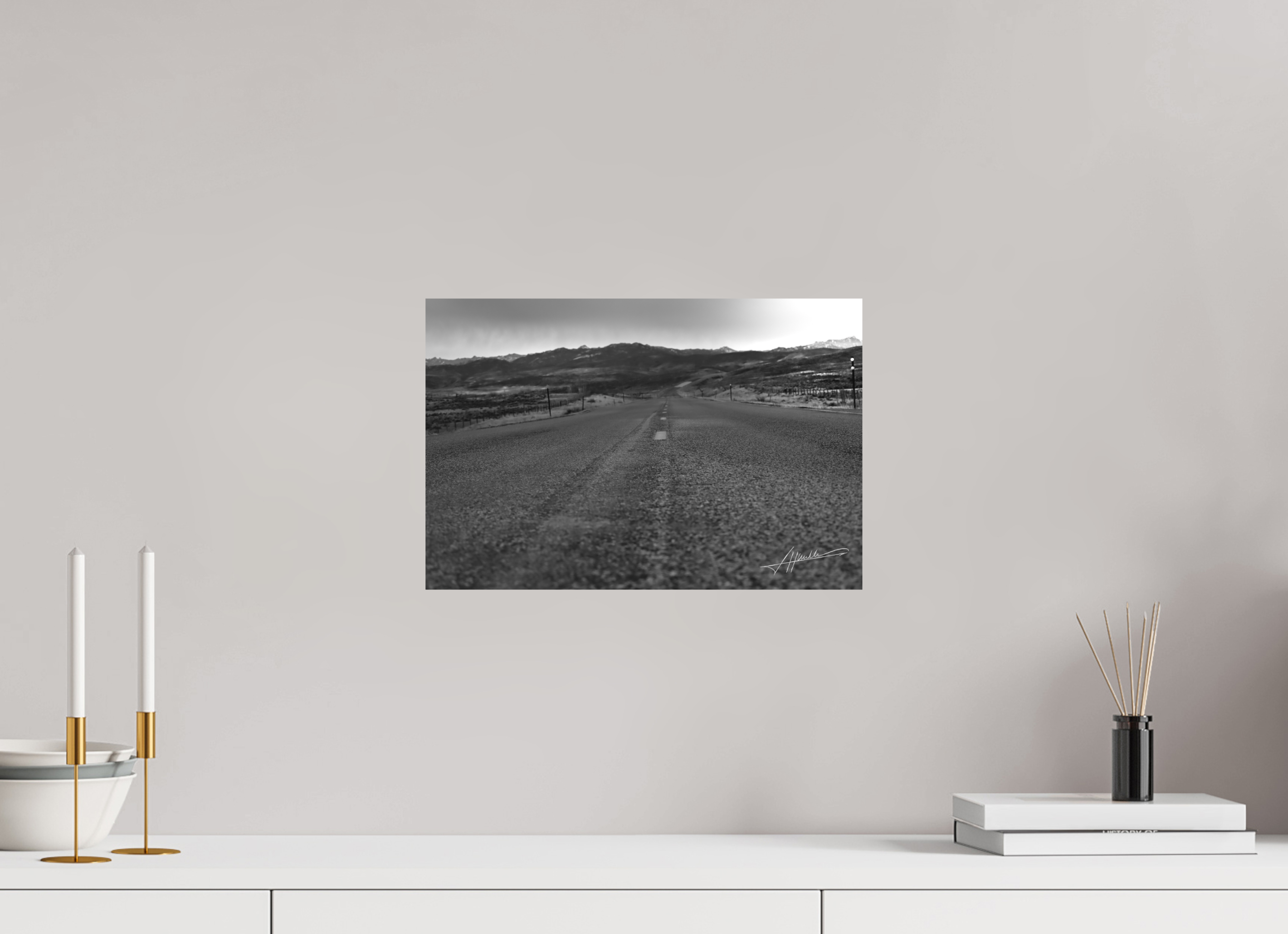 15 x 10″, Ilford Aluminum BW Highway to the Storm