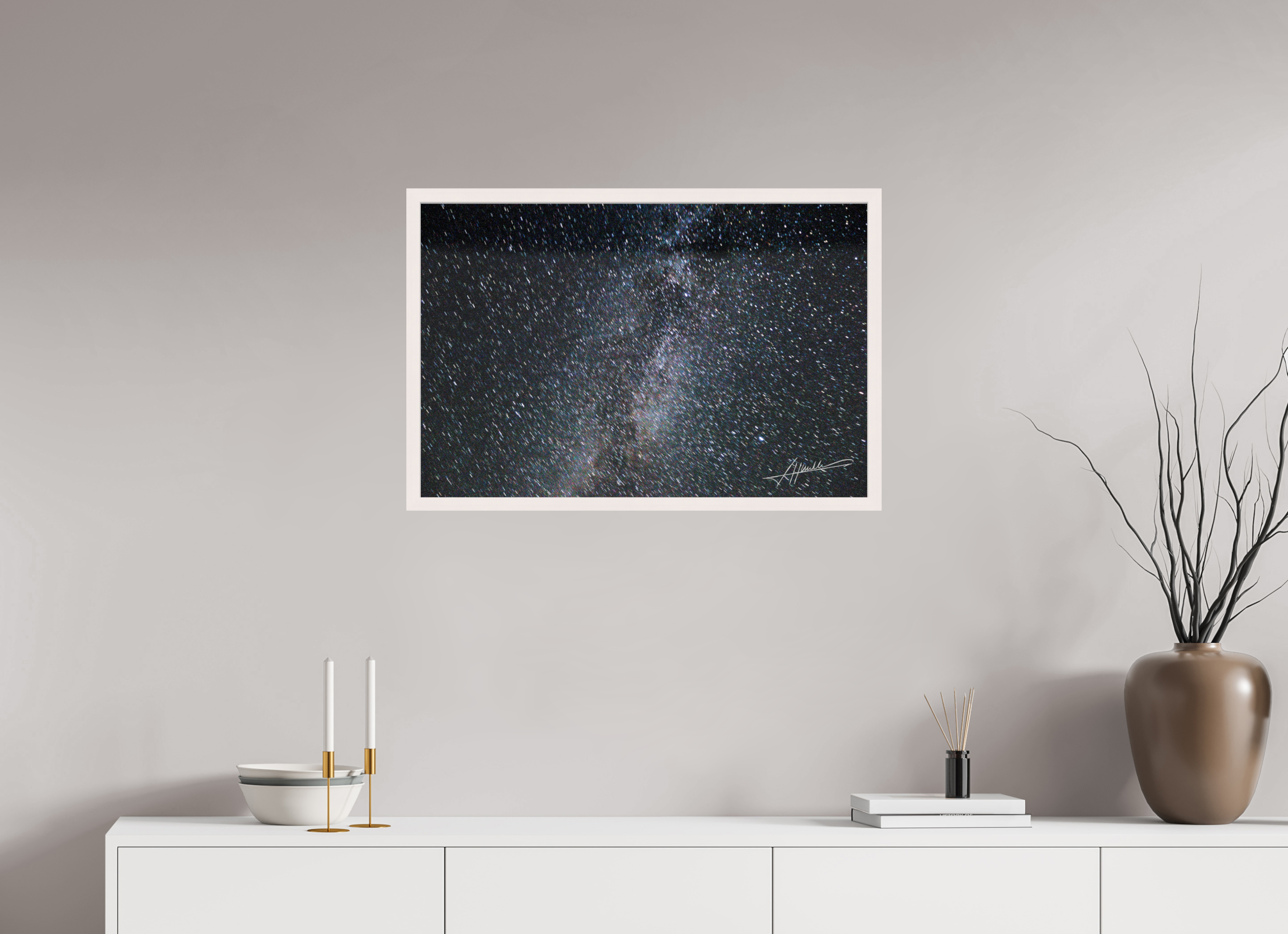 30 x 20″, Shadow Box Frame Milky Way Galaxy
