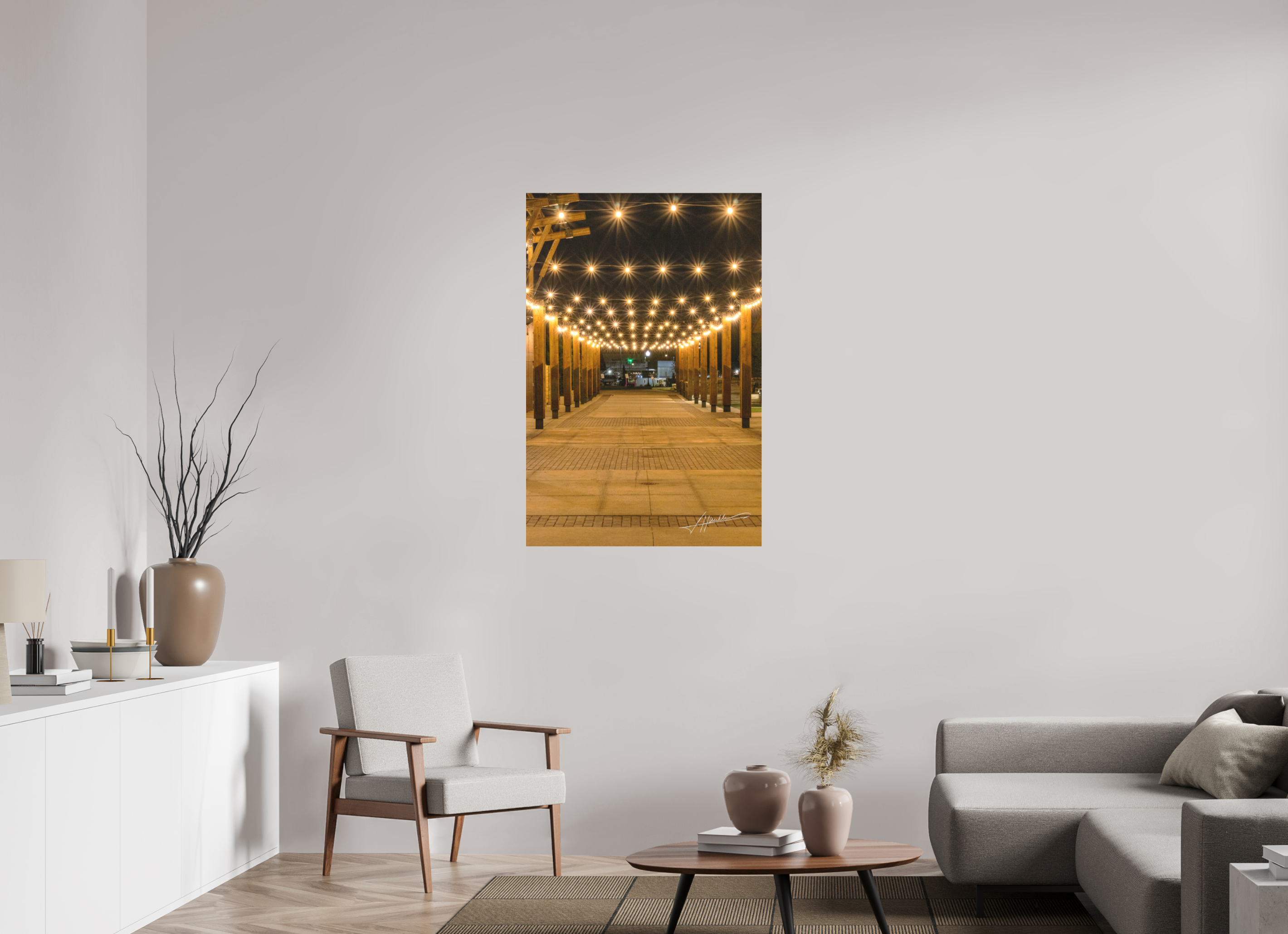 30 x 45″, Fine Pigment Under Acrylic Guiding Lights