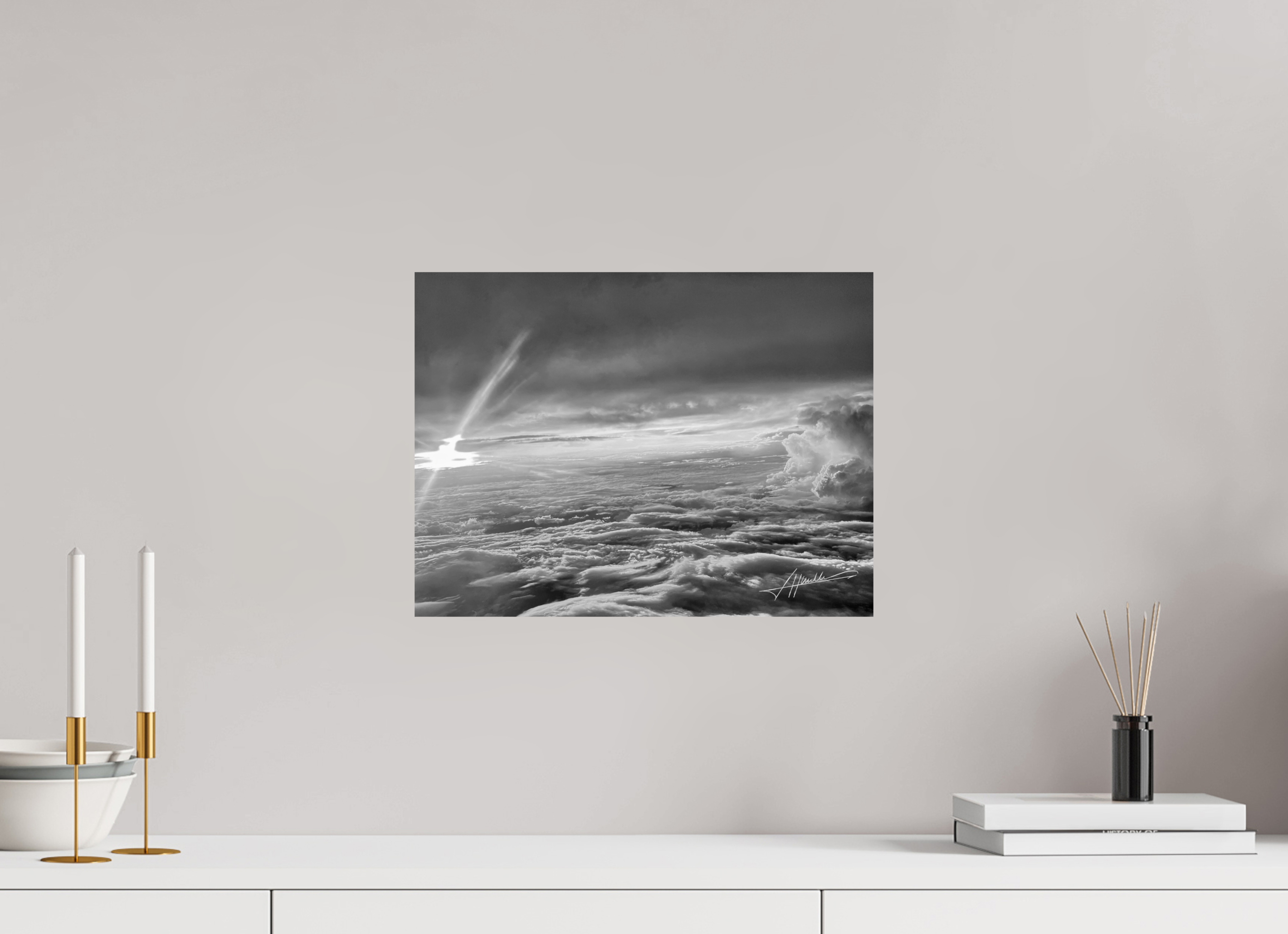 16 x 12″, Photo Print On Ilford Baryta Paper Above the clouds