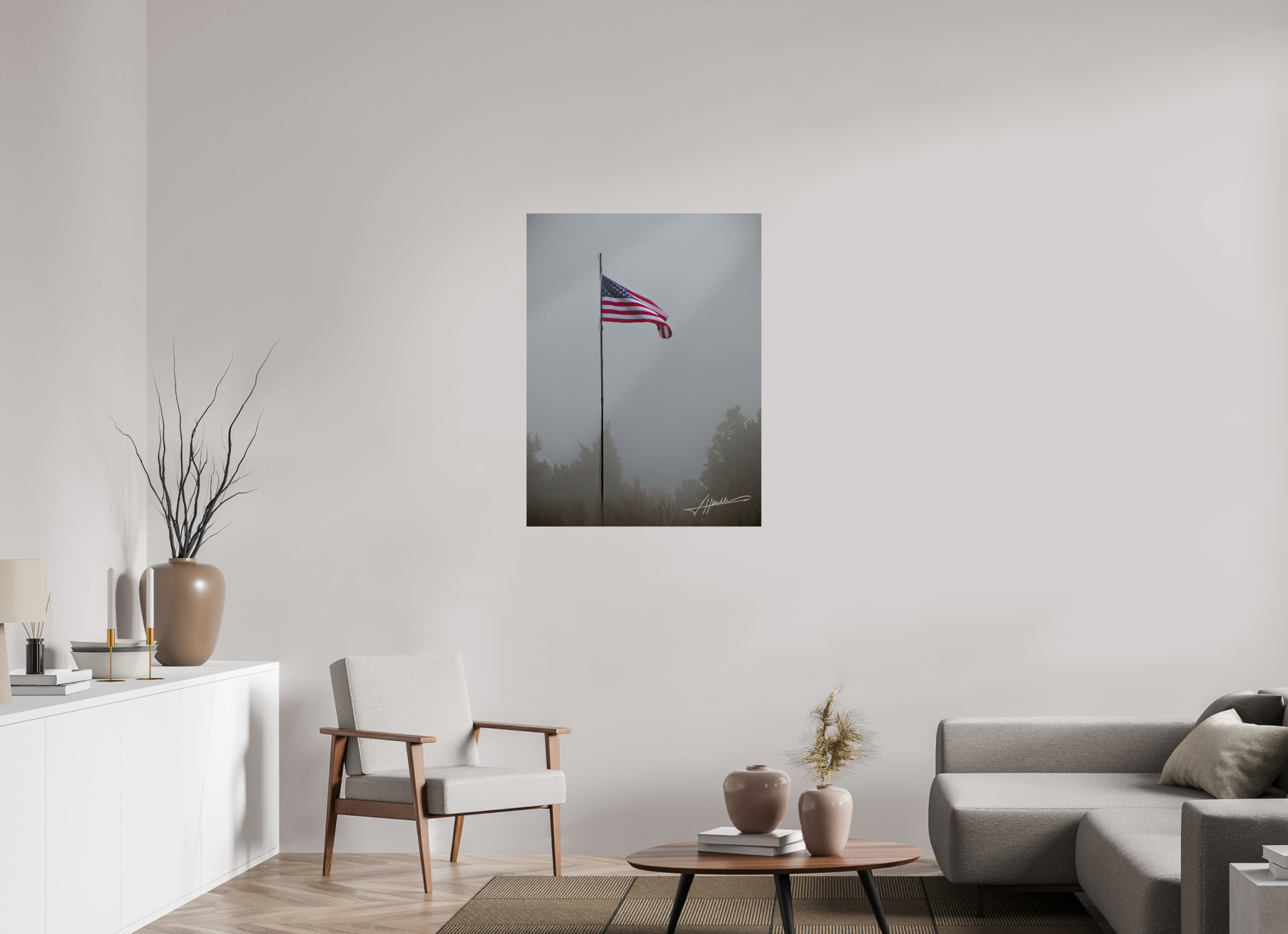 30 x 40″, Photo Print On Fuji Crystal DP II Flag in the Breeze