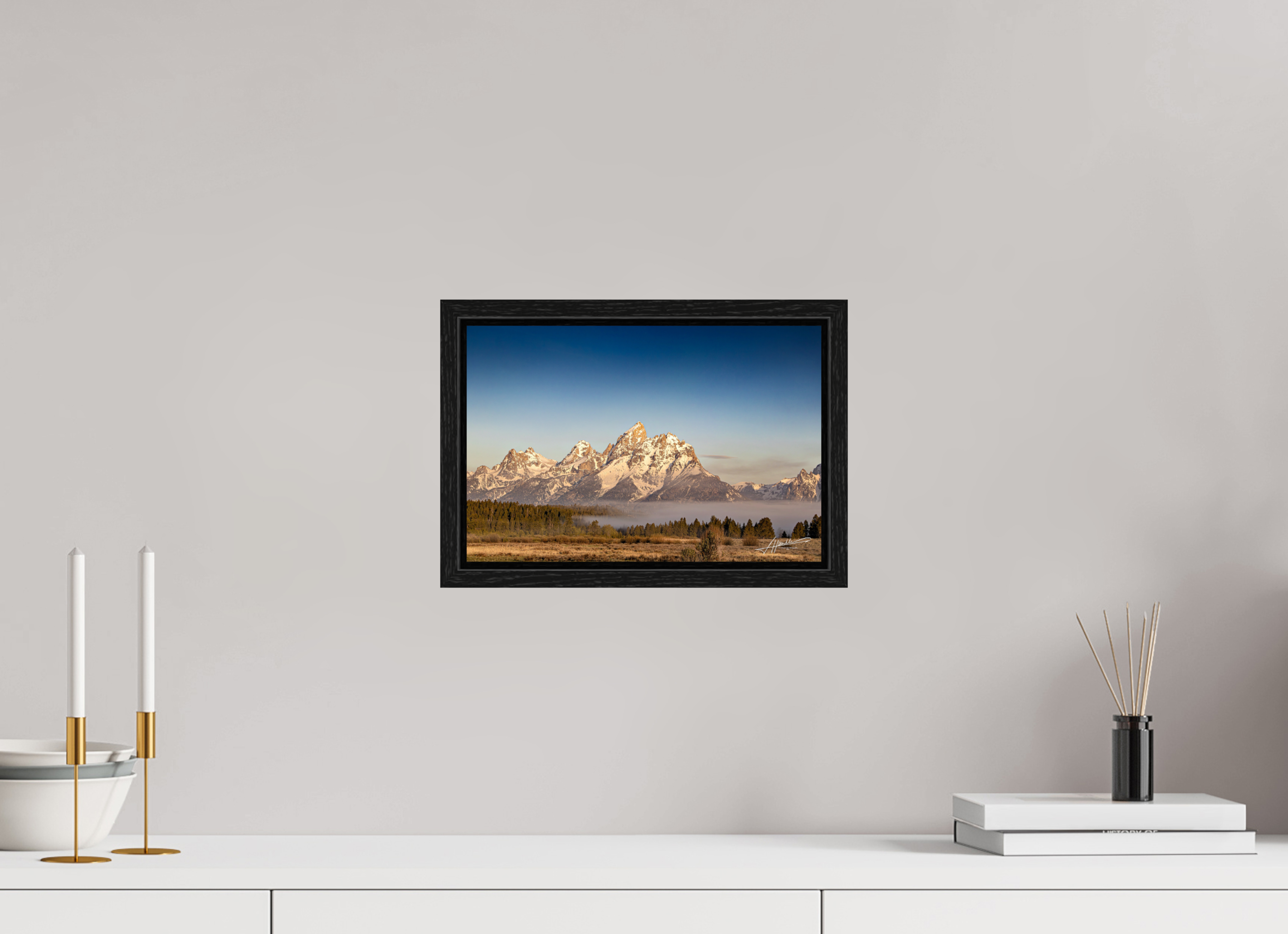12 x 8″, Floater Frame Above the Fog