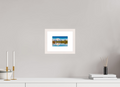 6 x 4″, Solid Wood Frame with Passe-partout Serene Reflection