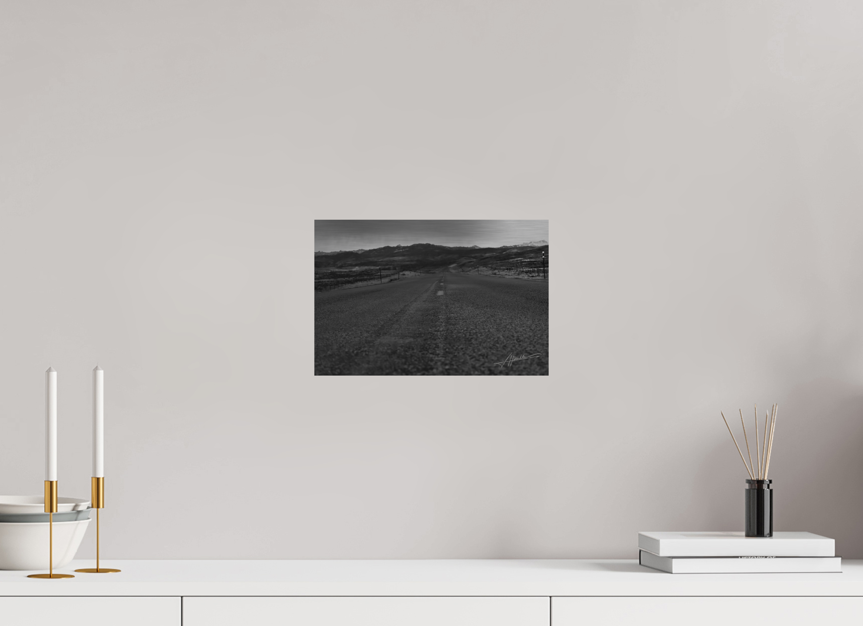 12 x 8″, Direct Brushed Aluminum Highway to the Storm