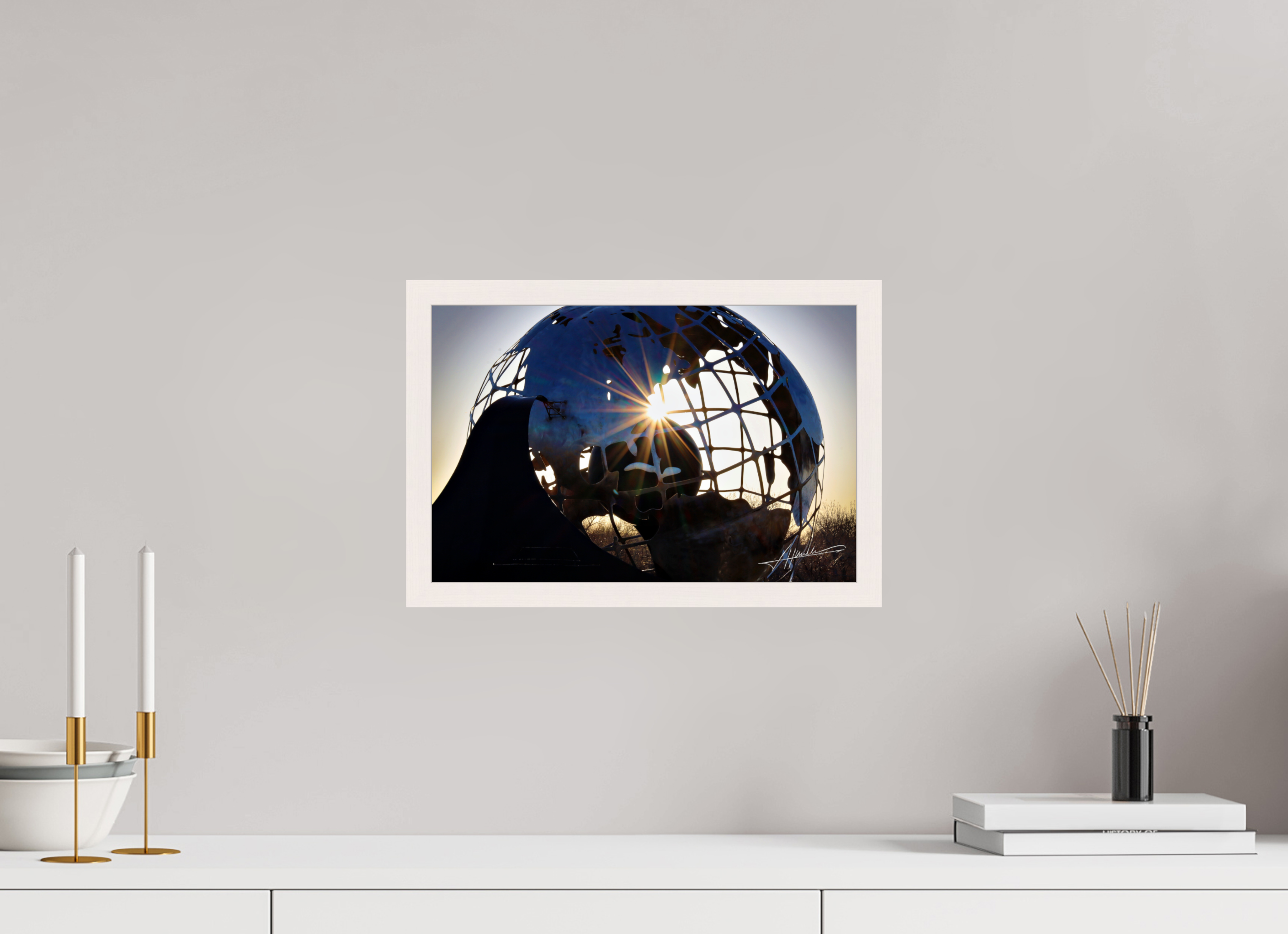 15 x 10″, Gallery Frame Oilfield Sculpture
