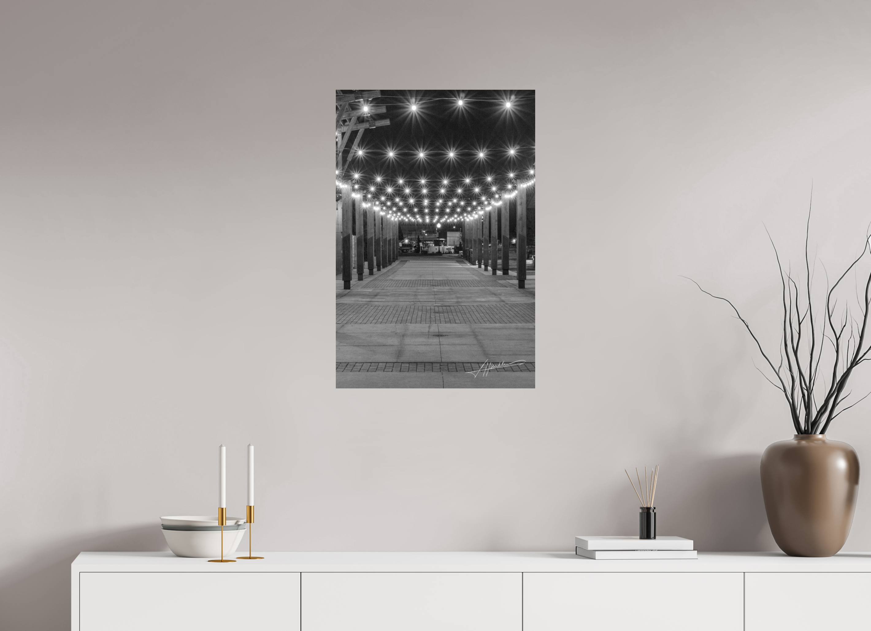 20 x 30″, Photo Print On Ilford Baryta Paper Guiding Lights