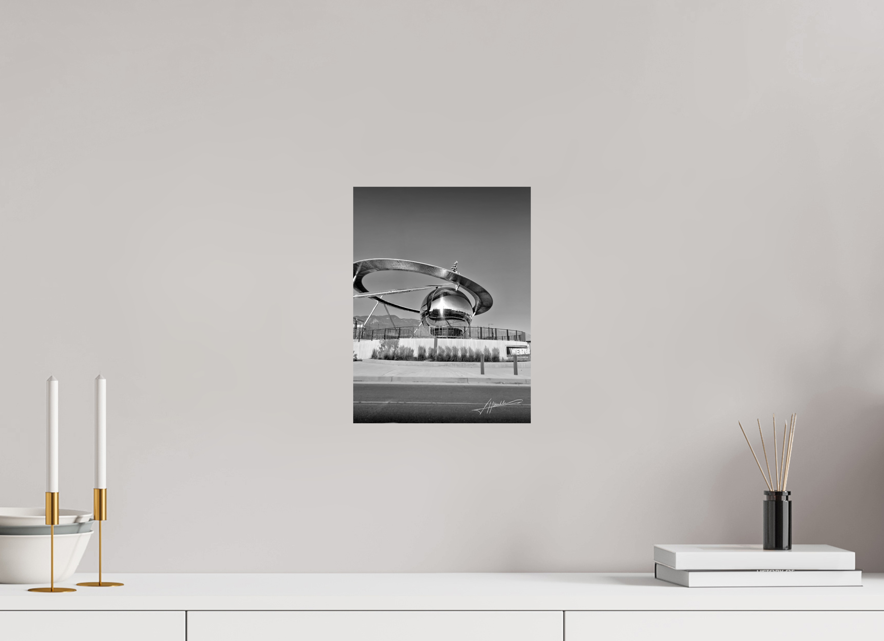 9 x 12″, Photo Print On Ilford Baryta Paper Epicenter Sculpture