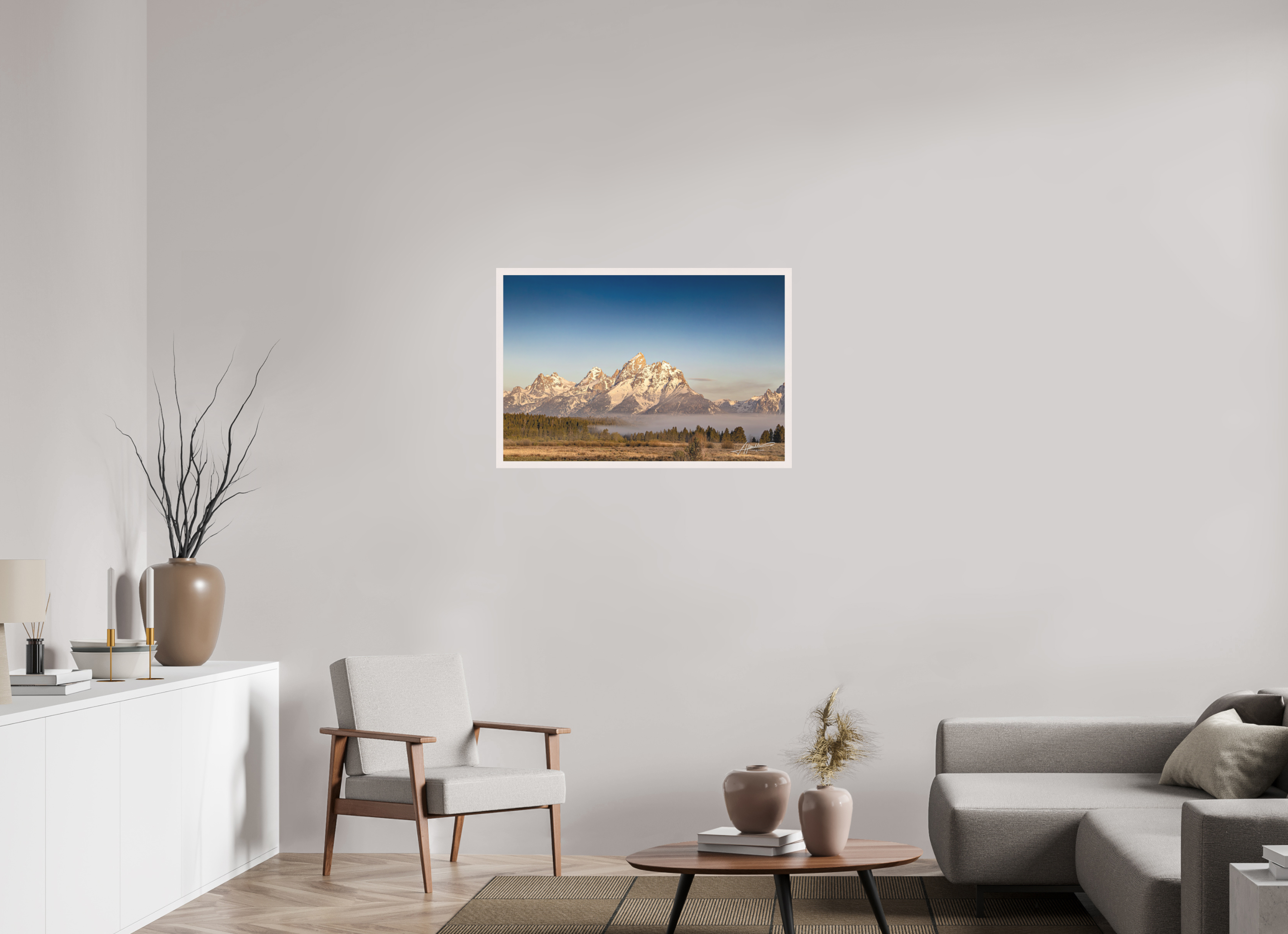 36 x 24″, Shadow Box Frame Above the Fog