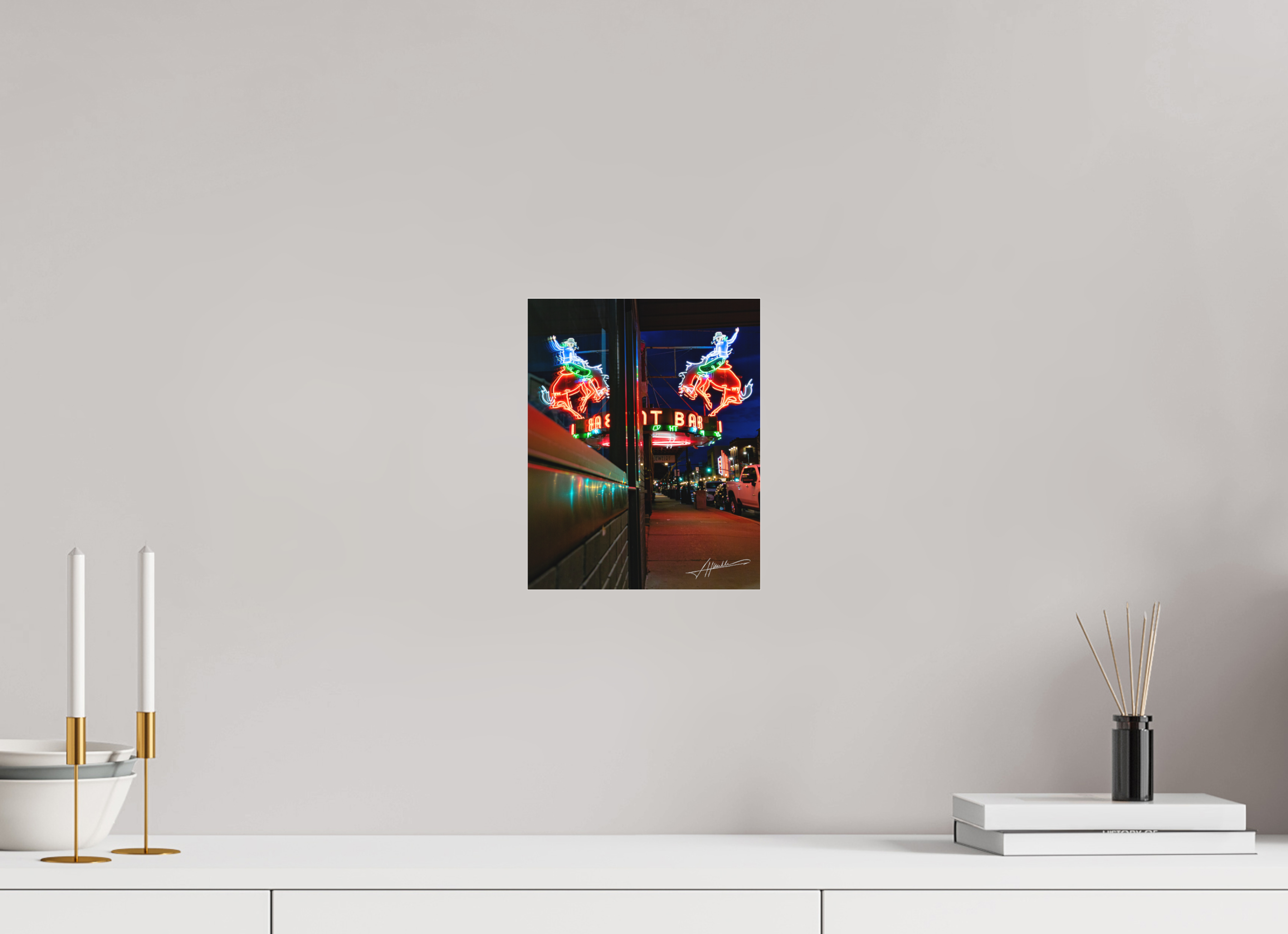 8 x 10″, Fine Pigment Under Acrylic Mint Bar Sherridan