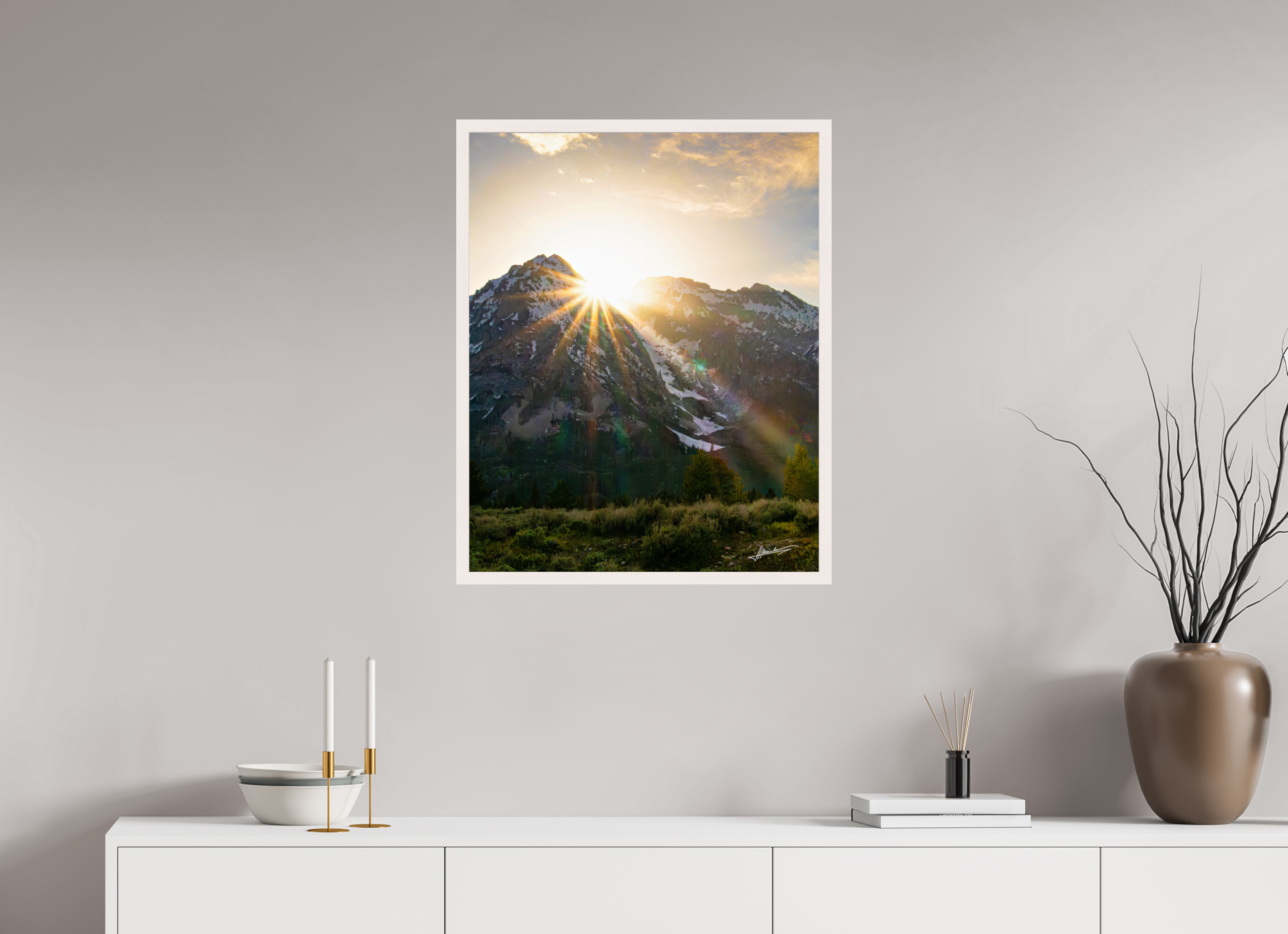 24 x 30″, Gallery Frame The Last Ray