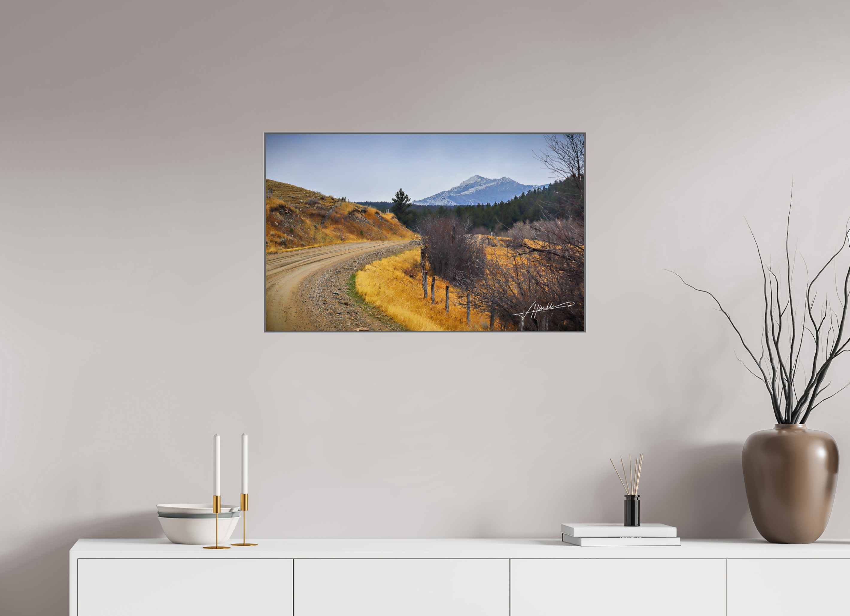 32.4 x 20″, Aluminum ArtBox The Road to Adventure