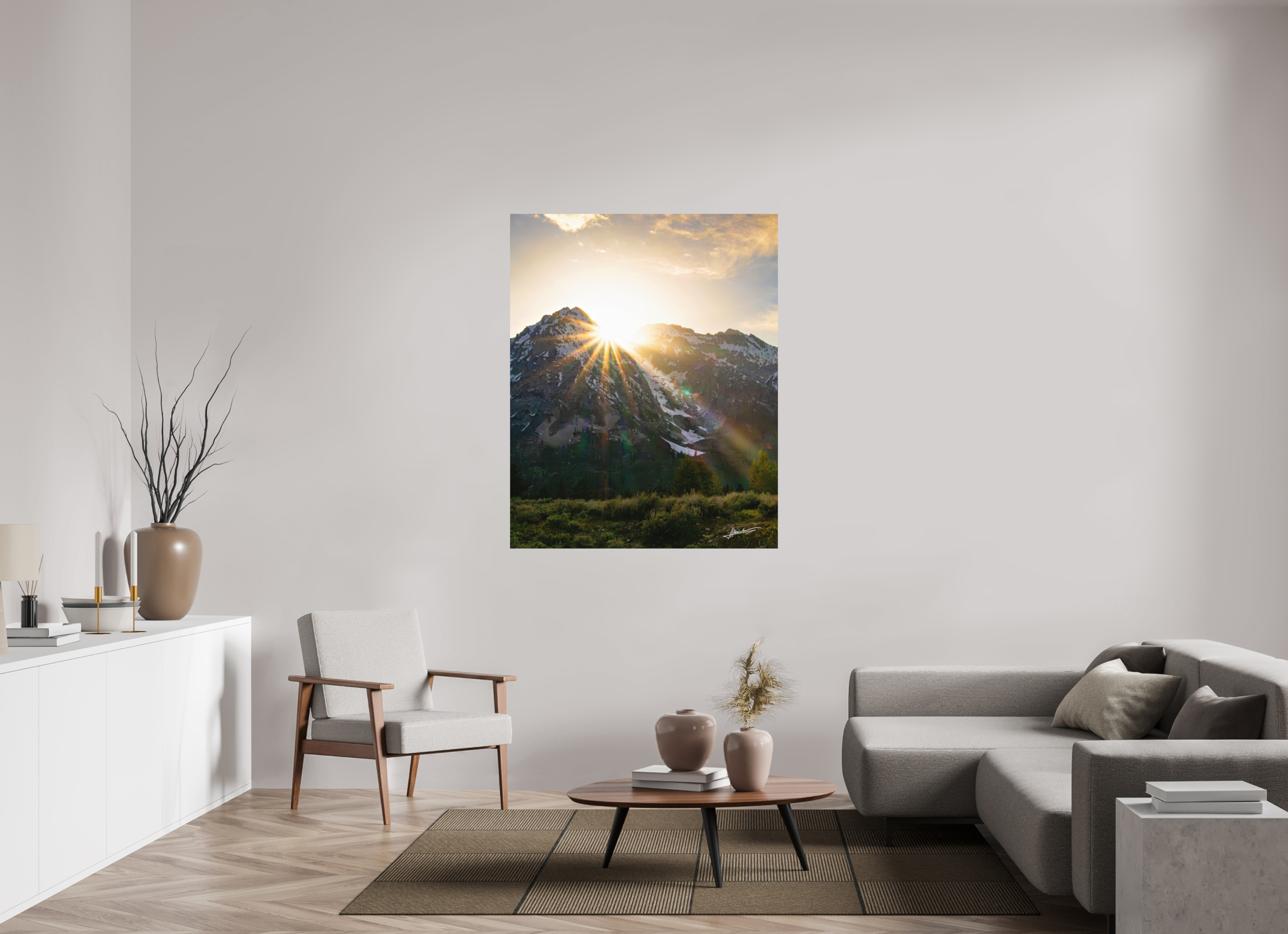 43 x 53.7″, Metal Dibond The Last Ray