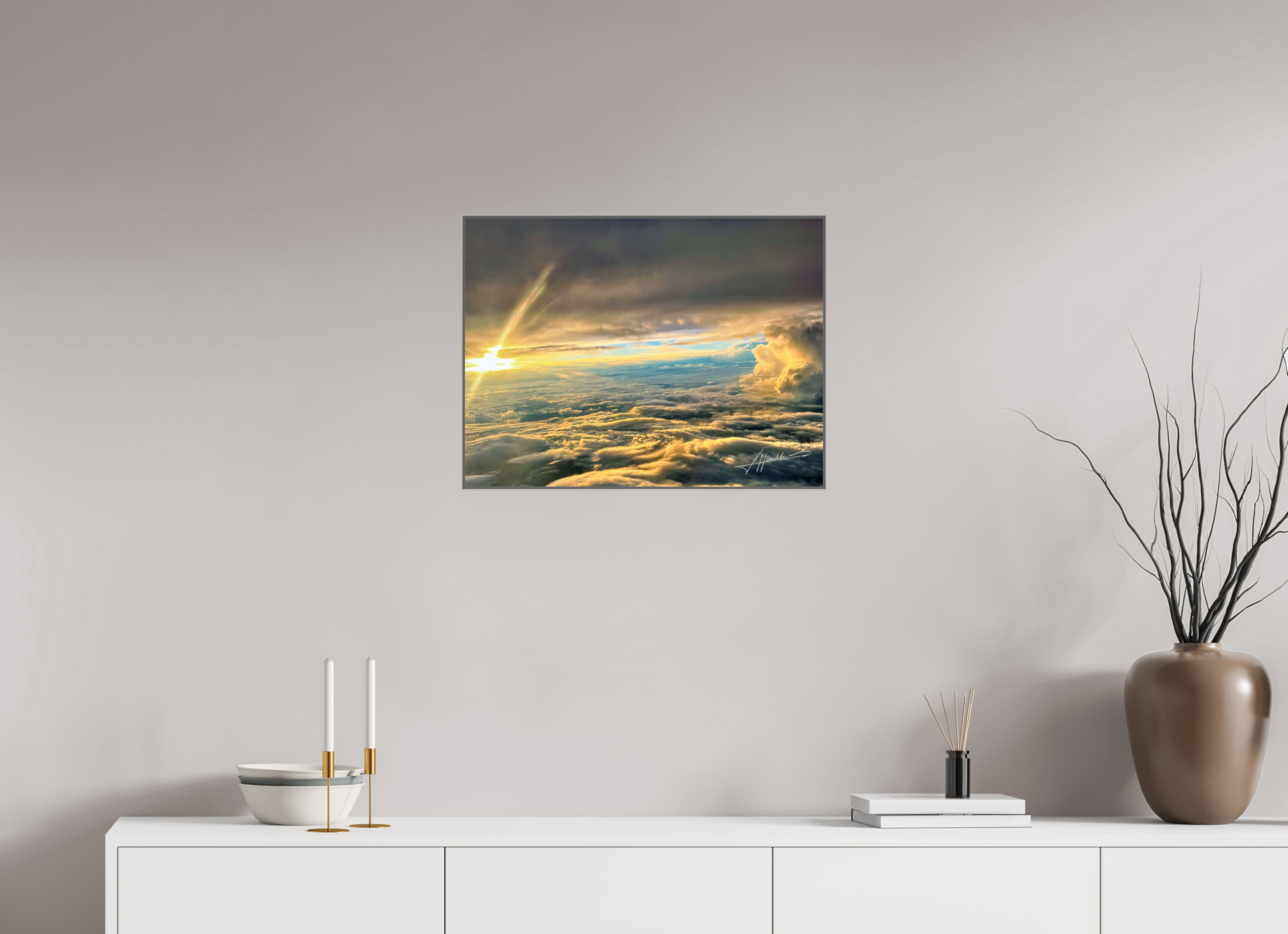 24 x 18″, Aluminum ArtBox Above the clouds