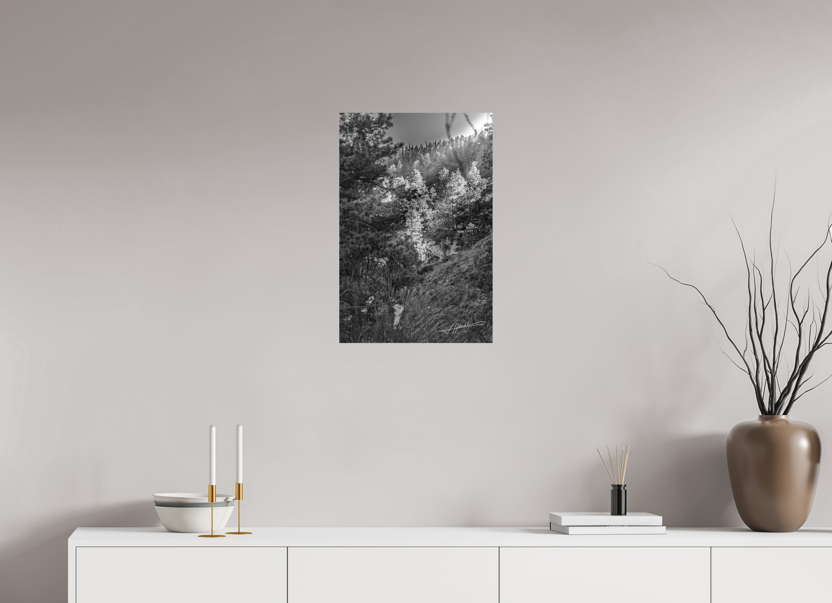 16 x 24″, Fine Art Dibond Sun in the Mountains
