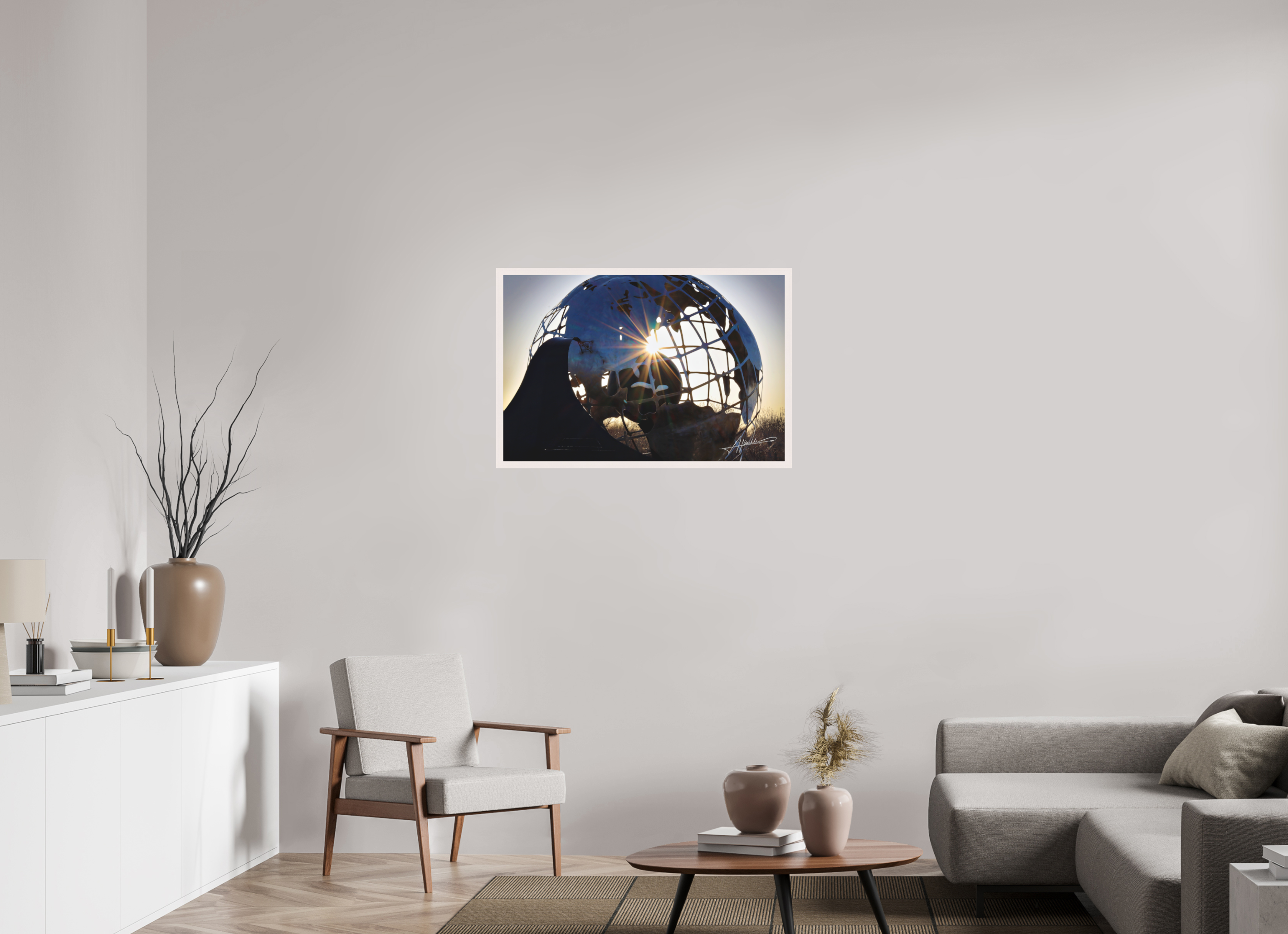36 x 24″, Shadow Box Frame Oilfield Sculpture