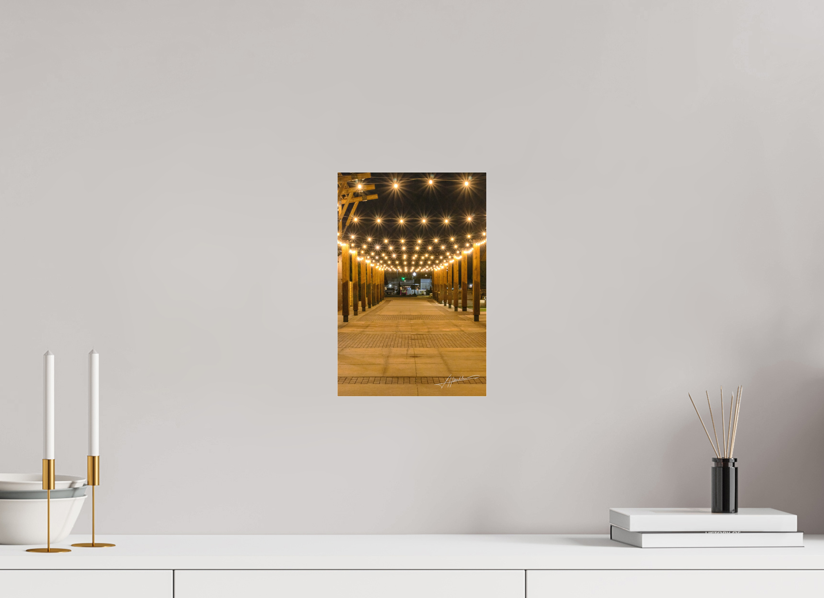 8 x 12″, Metallic Under Acrylic Guiding Lights