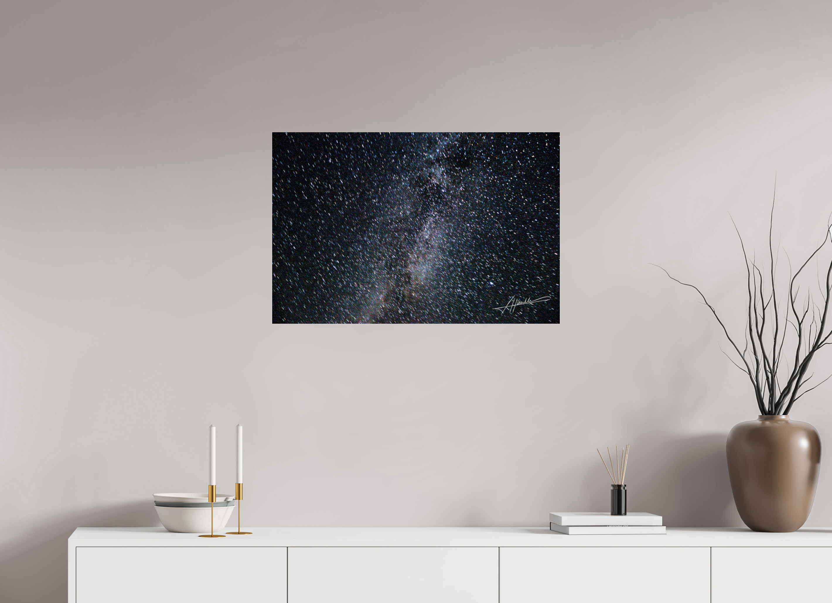 30 x 20″, Photo Print Under Acrylic Glass Milky Way Galaxy