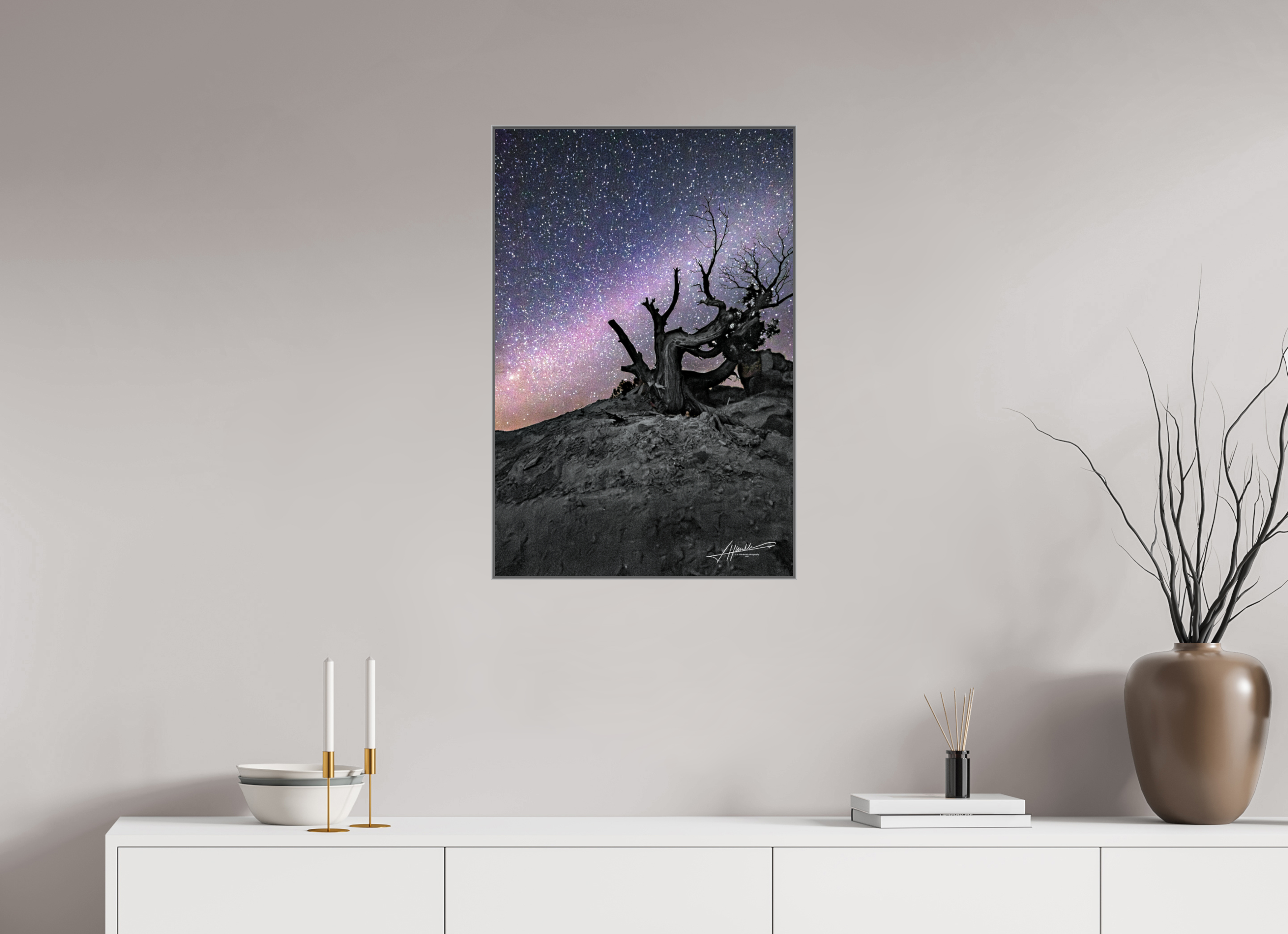 20 x 30″, Aluminum ArtBox Reaching the Milky Way