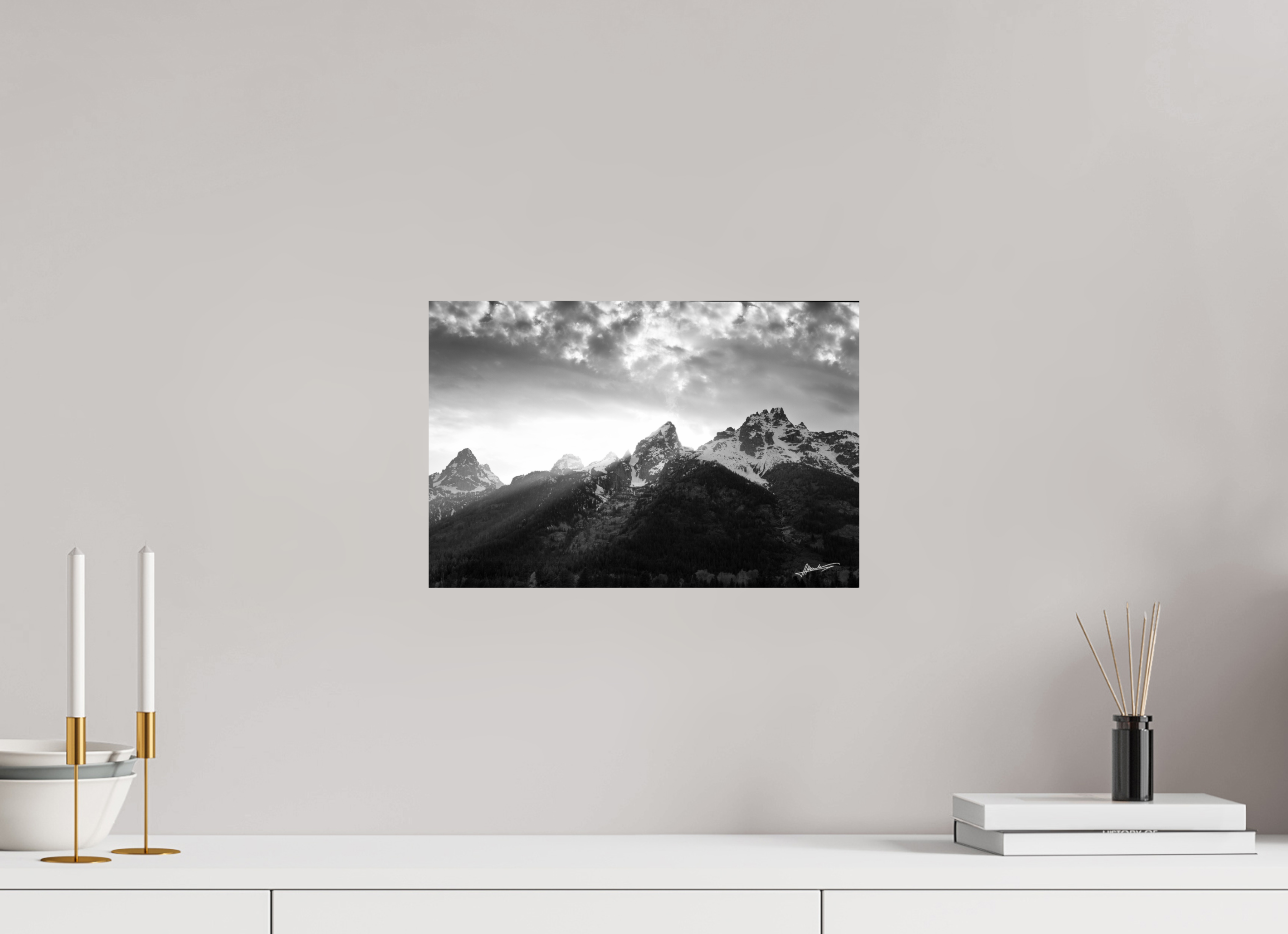 15 x 10″, Fine Art Print Nostalgic Tetons