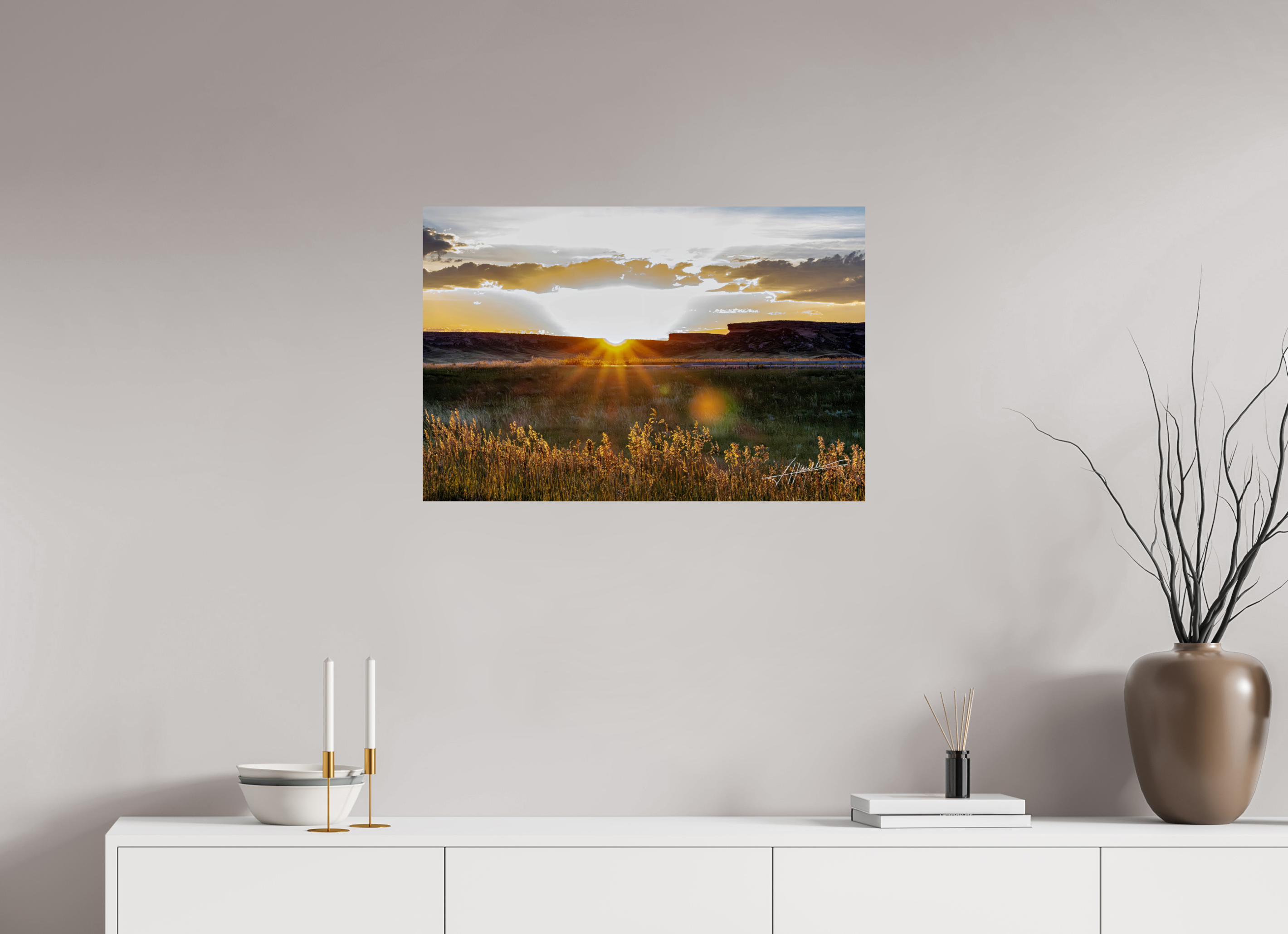 30 x 20″, Fine Art Print Sunrise on the Planes