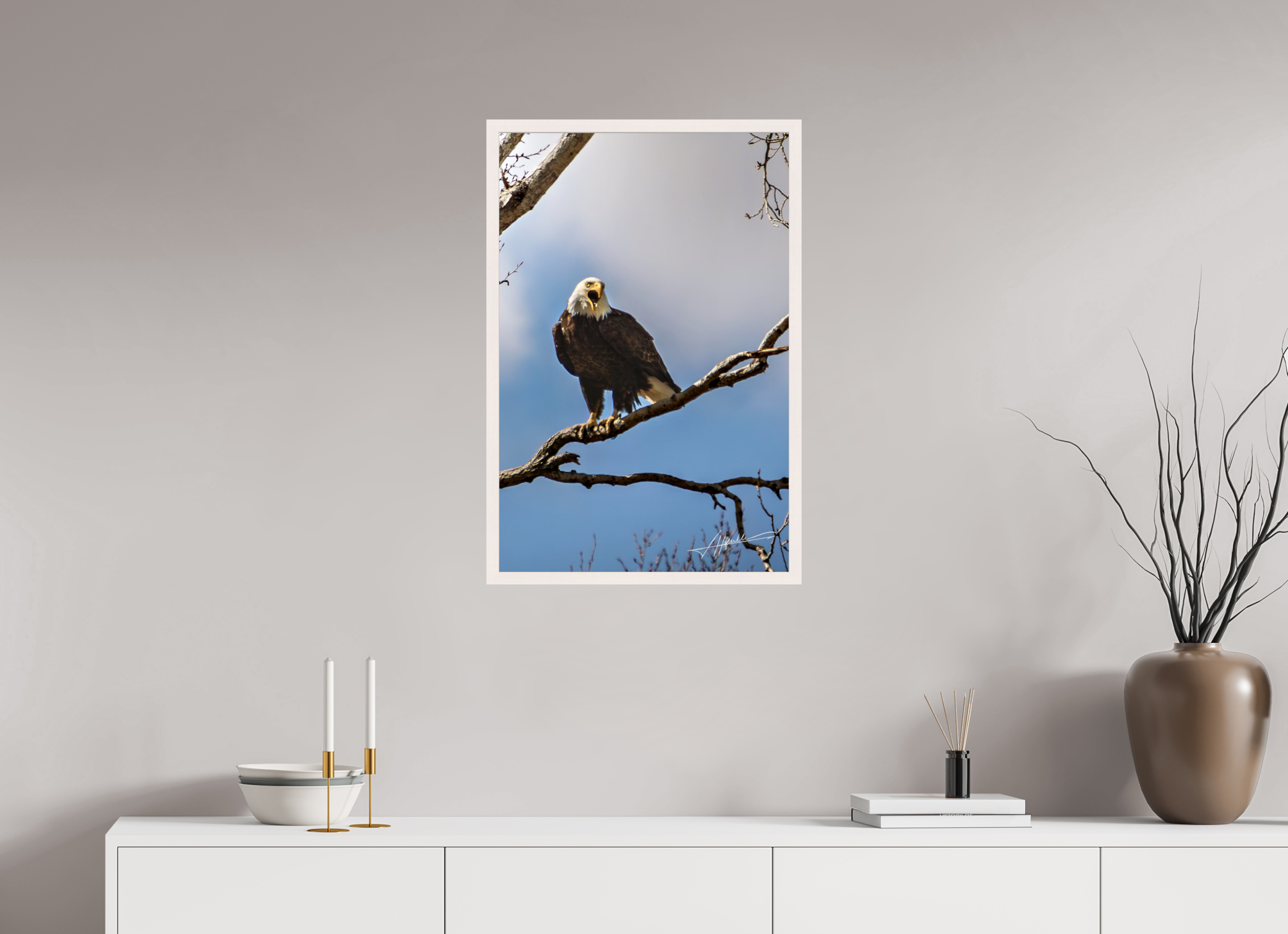 20 x 30″, Gallery Frame The Eagle's Call