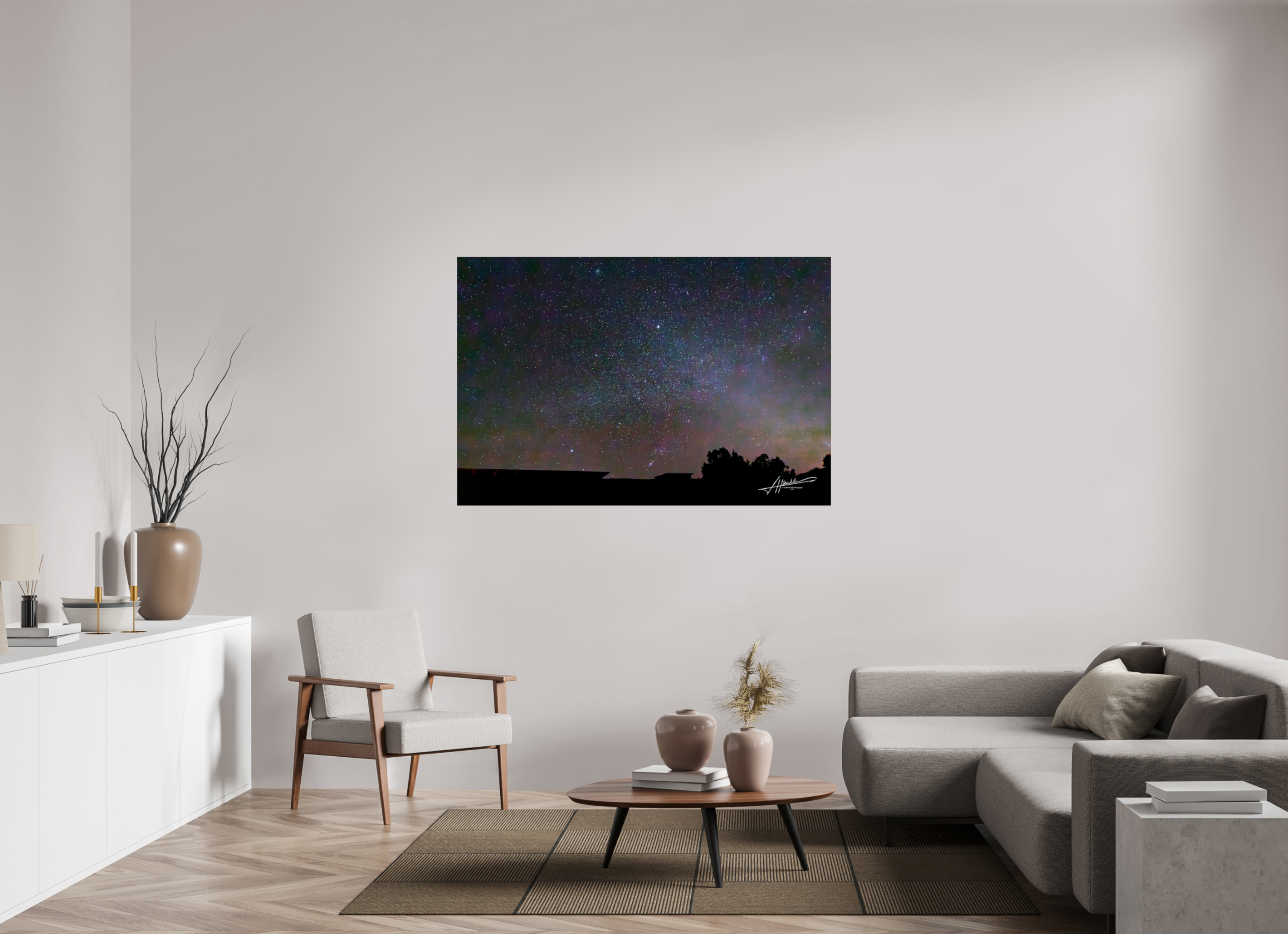 60 x 40″, Photo Print Under Acrylic Glass Watching the Stars