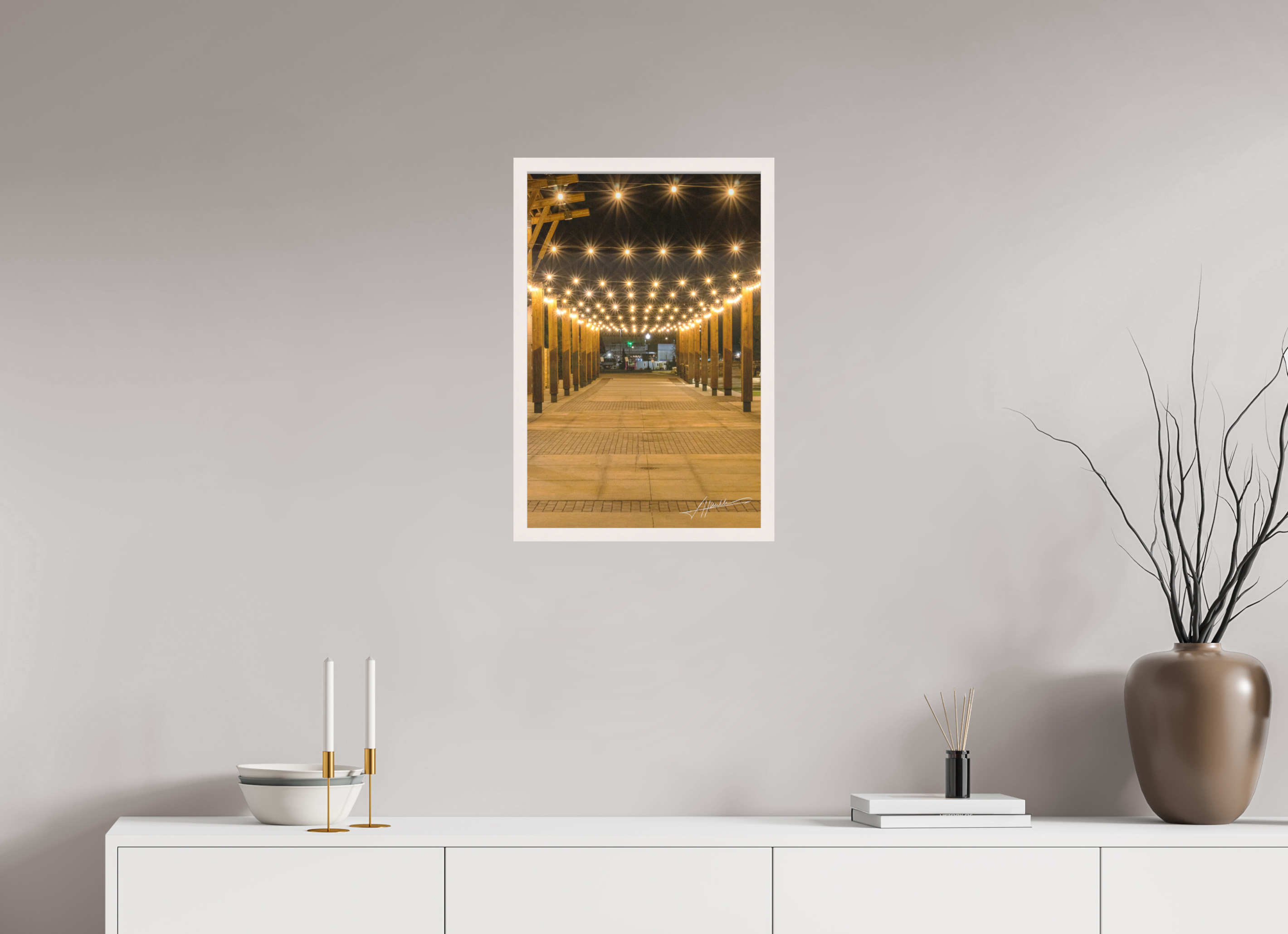 16 x 24″, Shadow Box Frame Guiding Lights