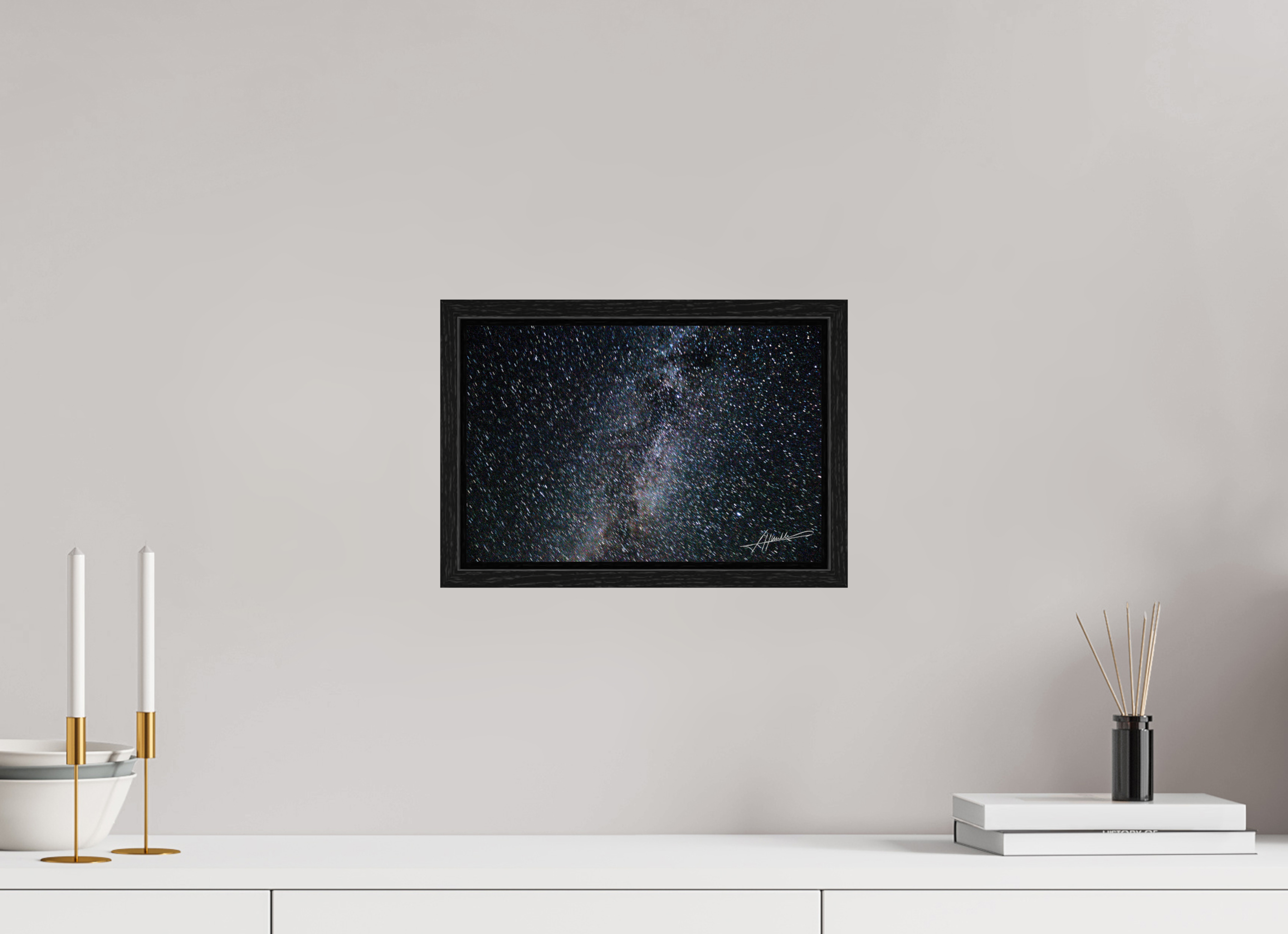 12 x 8″, Floater Frame Milky Way Galaxy