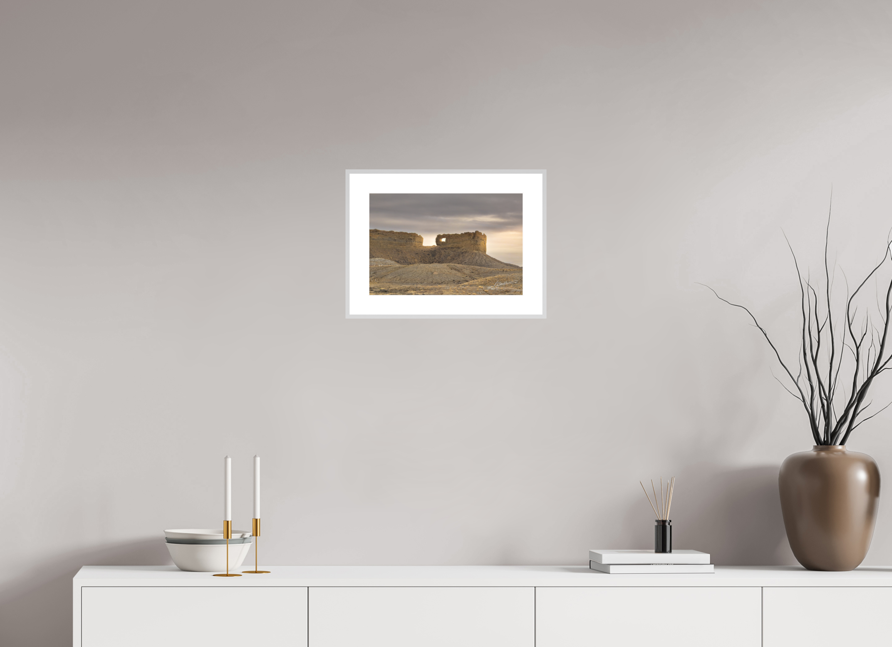 15 x 10″, Changeable Magnetic Frame Sun on the Buttes