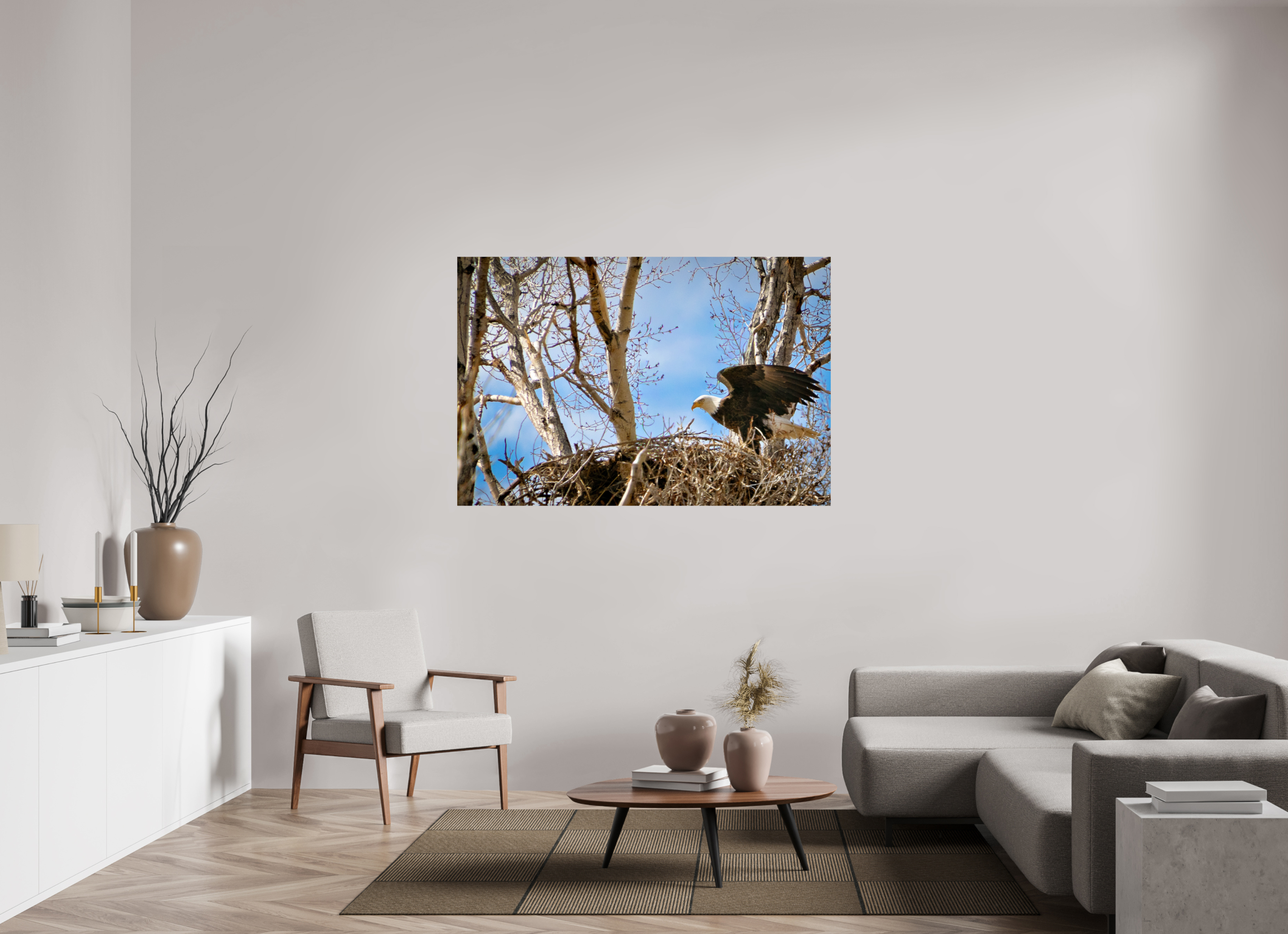 60 x 40″, ChromaLuxe HD Metal The Eagles Nest