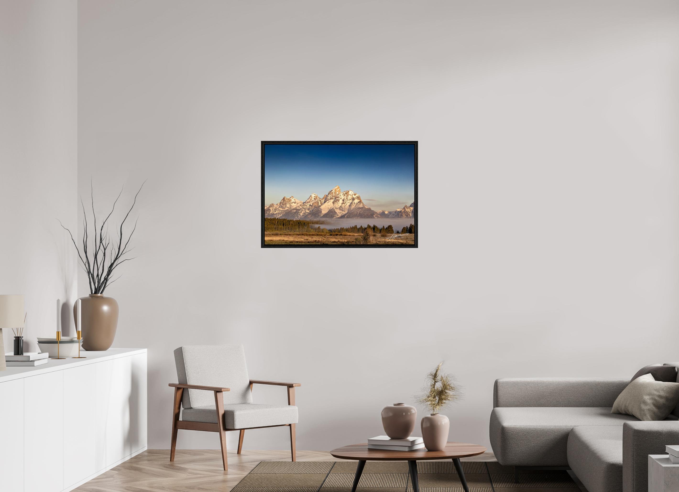 36 x 24″, Floater Frame Above the Fog